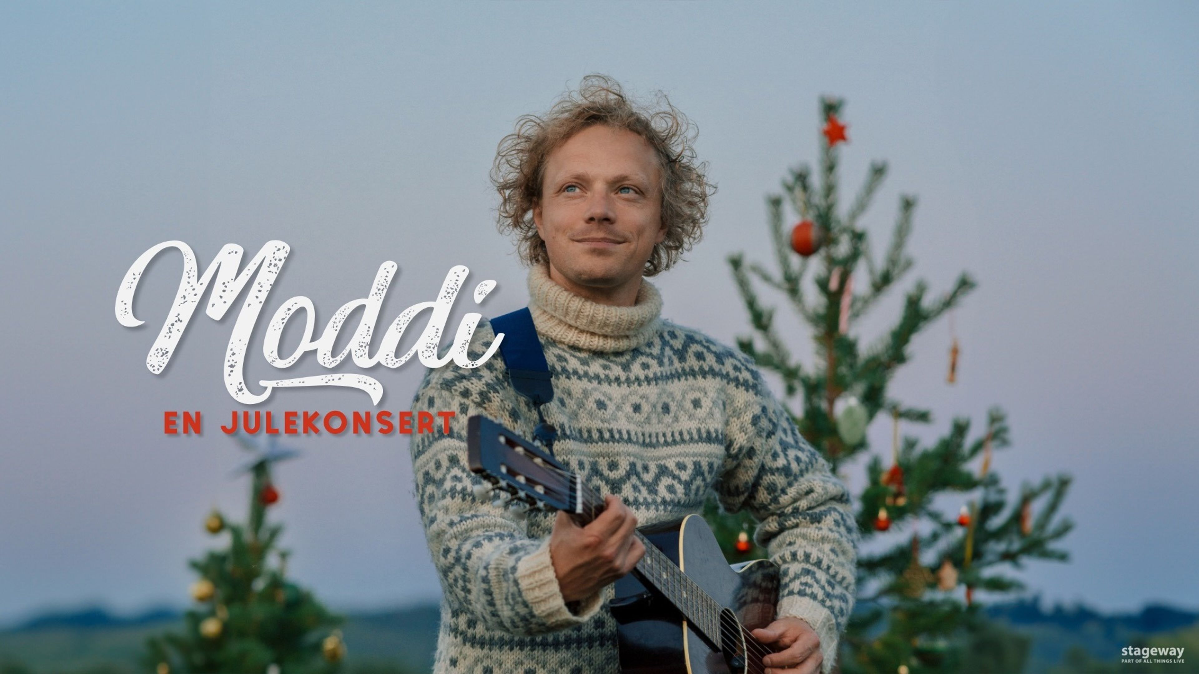 Promotiv grafikk for En julekonsert med Moddi