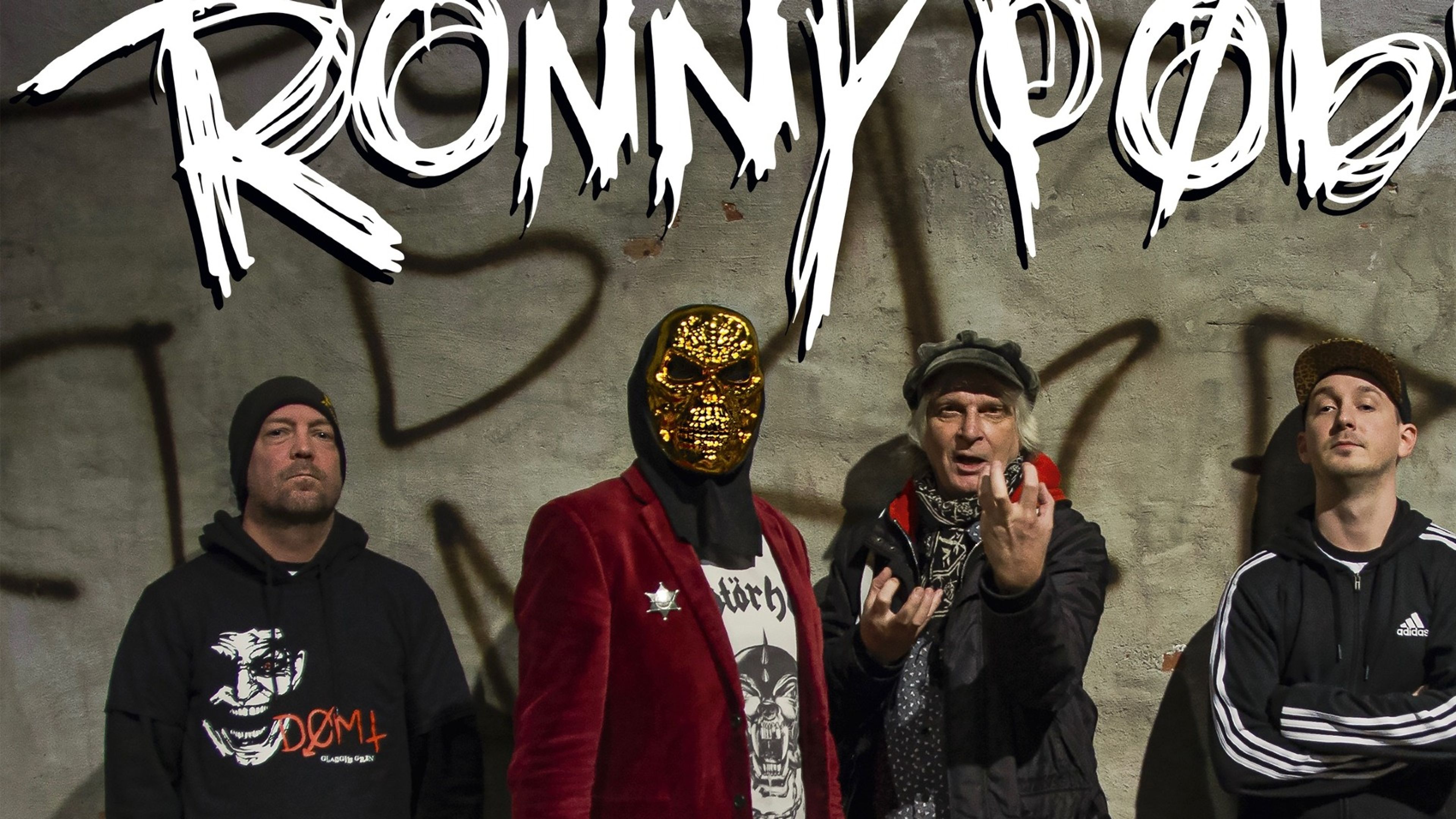 Promotional graphic for Ronny pøbel - Sirkus uten direktør kommer til Last Train. Support: Nogozone