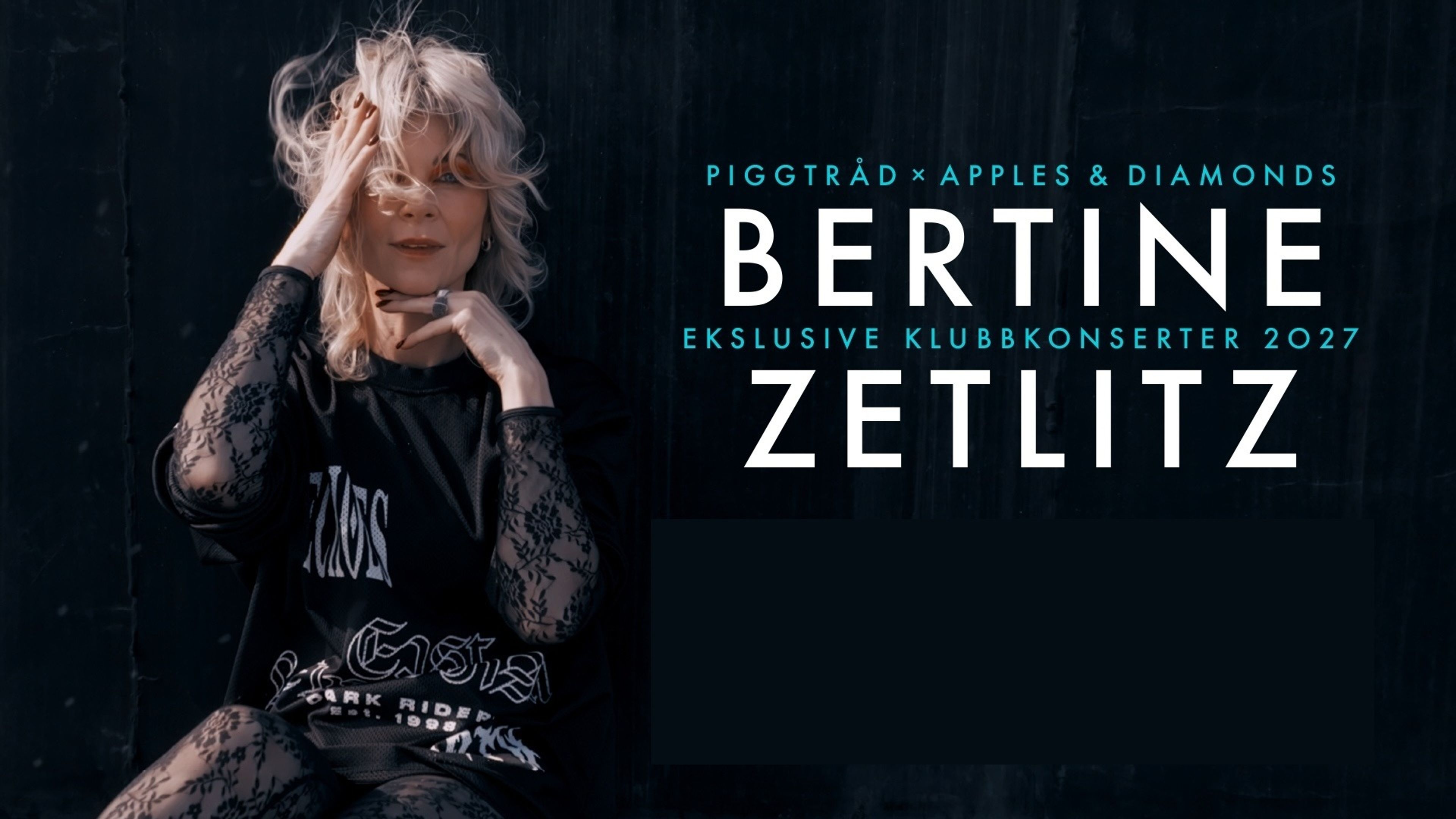 Promotiv grafikk for Bertine Zetlitz