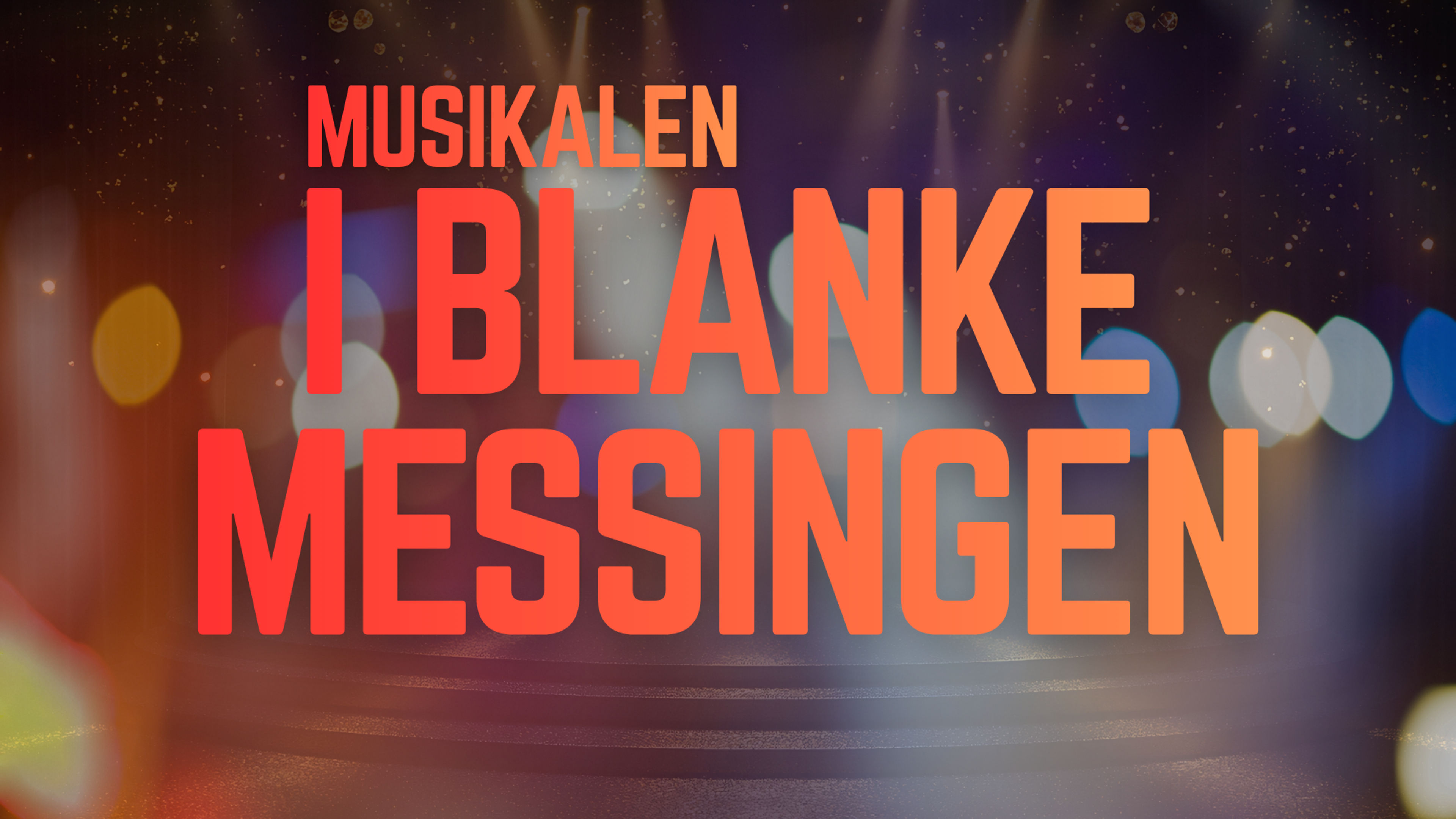 Promotiv grafikk for I BLANKE MESSINGEN