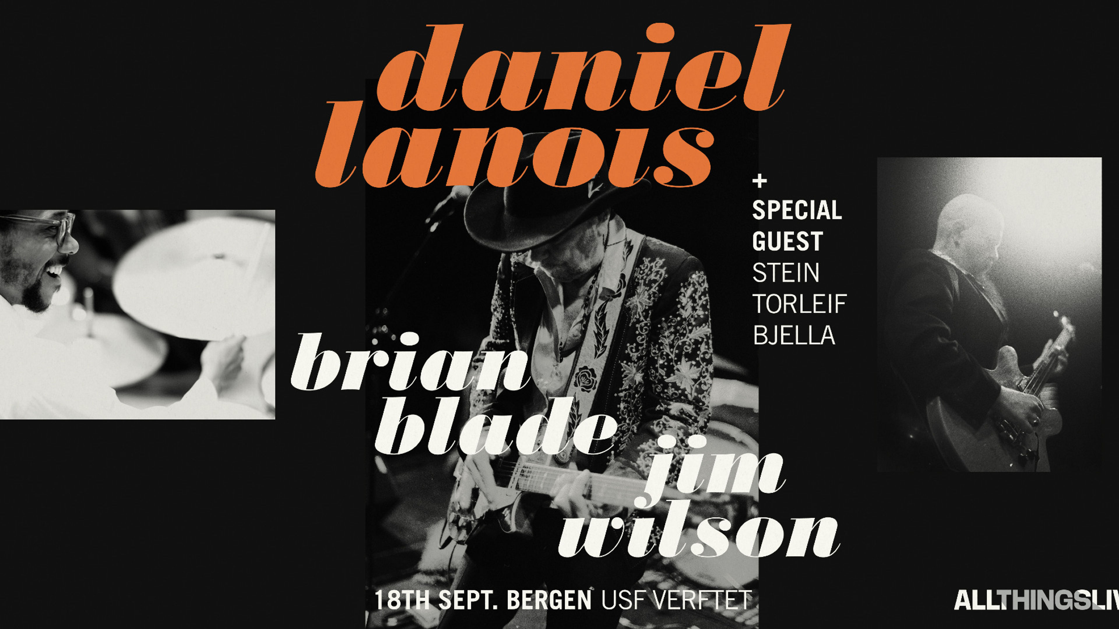 Promotiv grafikk for Daniel Lanois