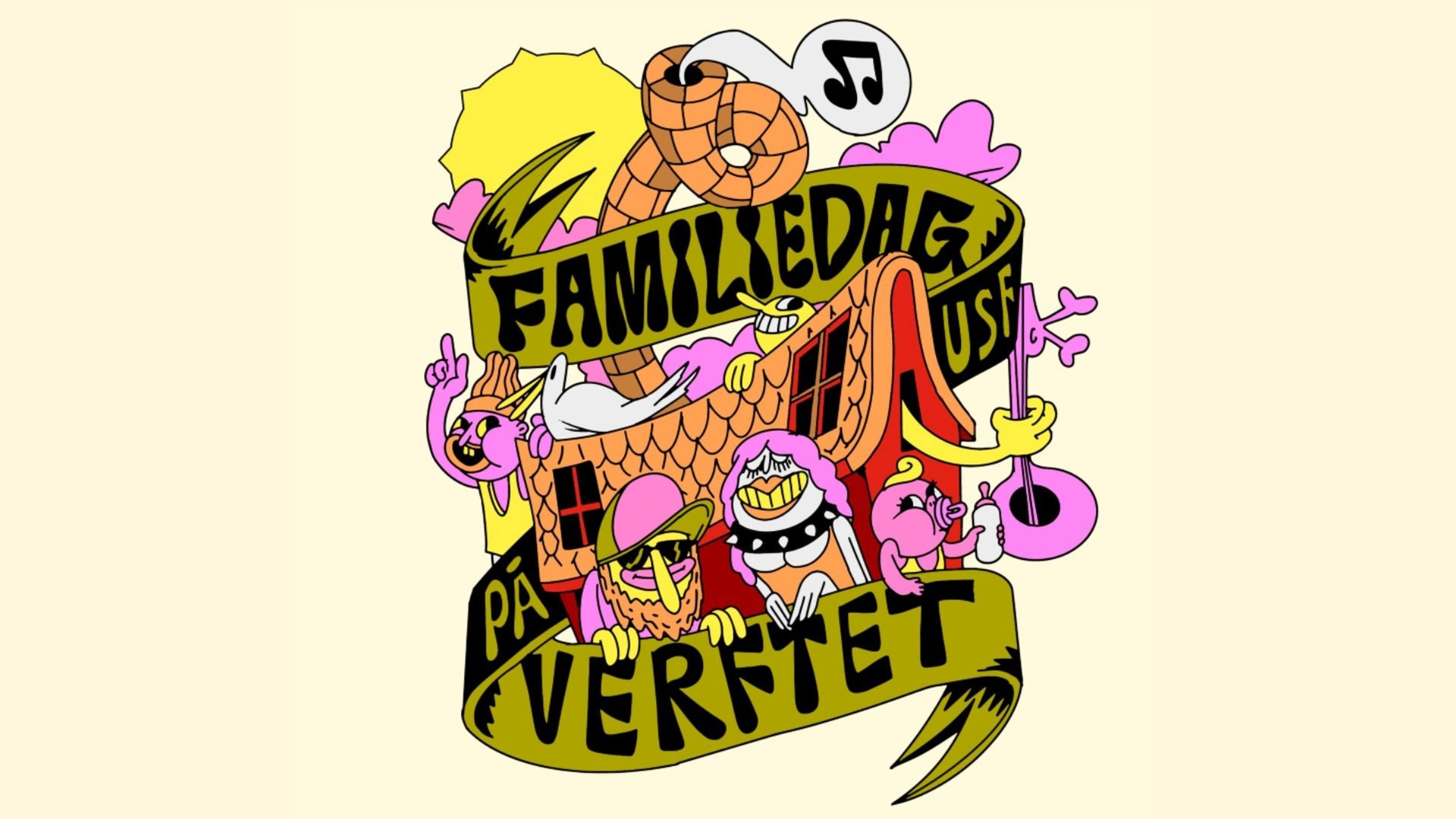 Promotiv grafikk for Familiedag på USF - september