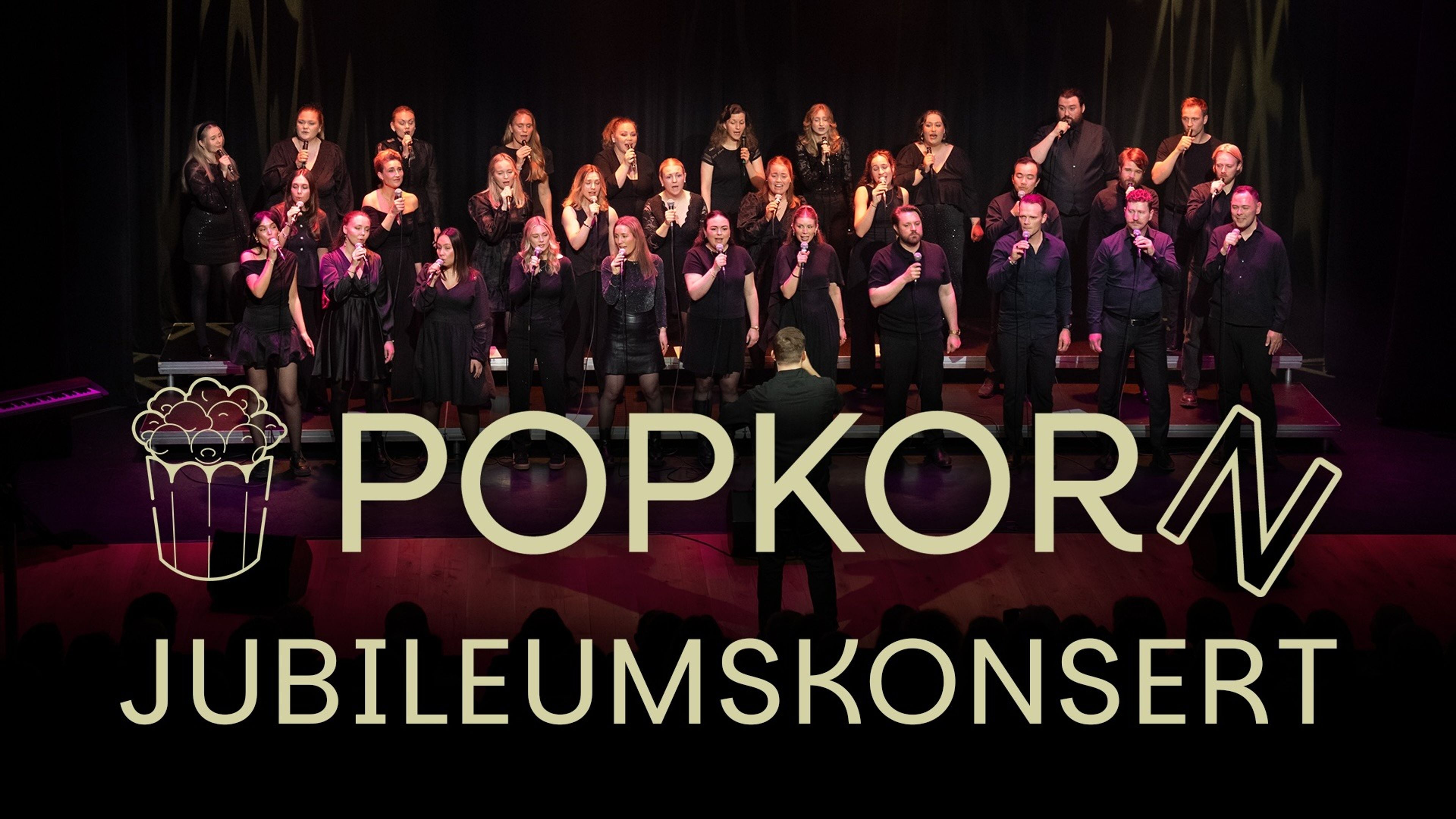 Promotiv grafikk for Popkorn - jubileumskonsert