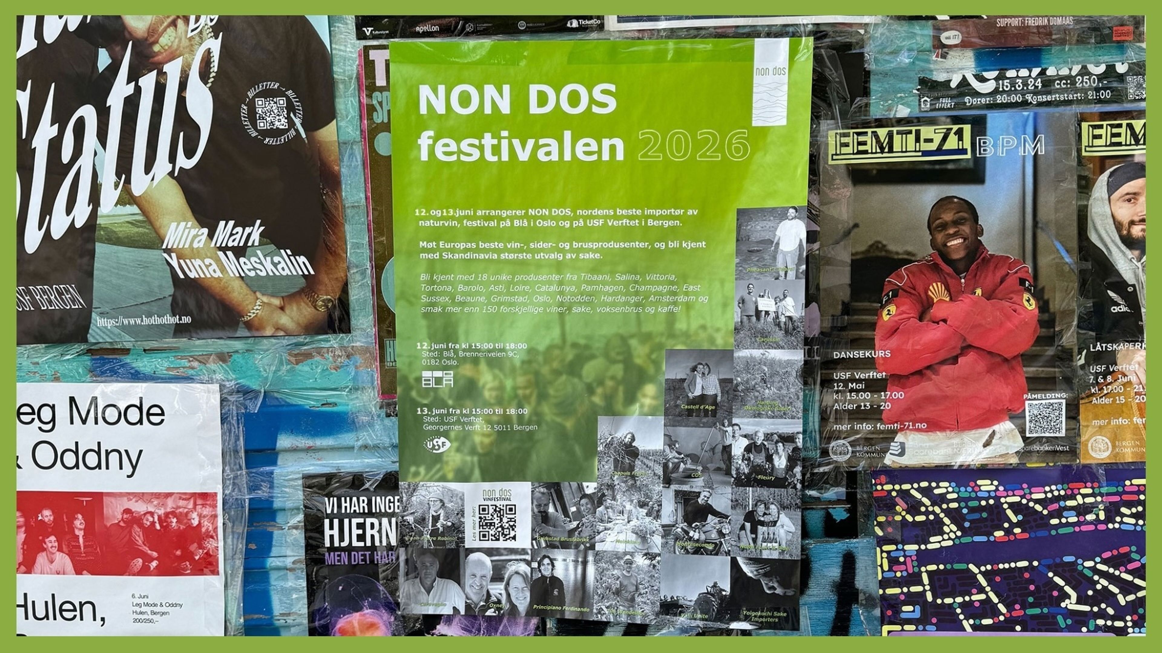 Promotiv grafikk for Non Dos Festival