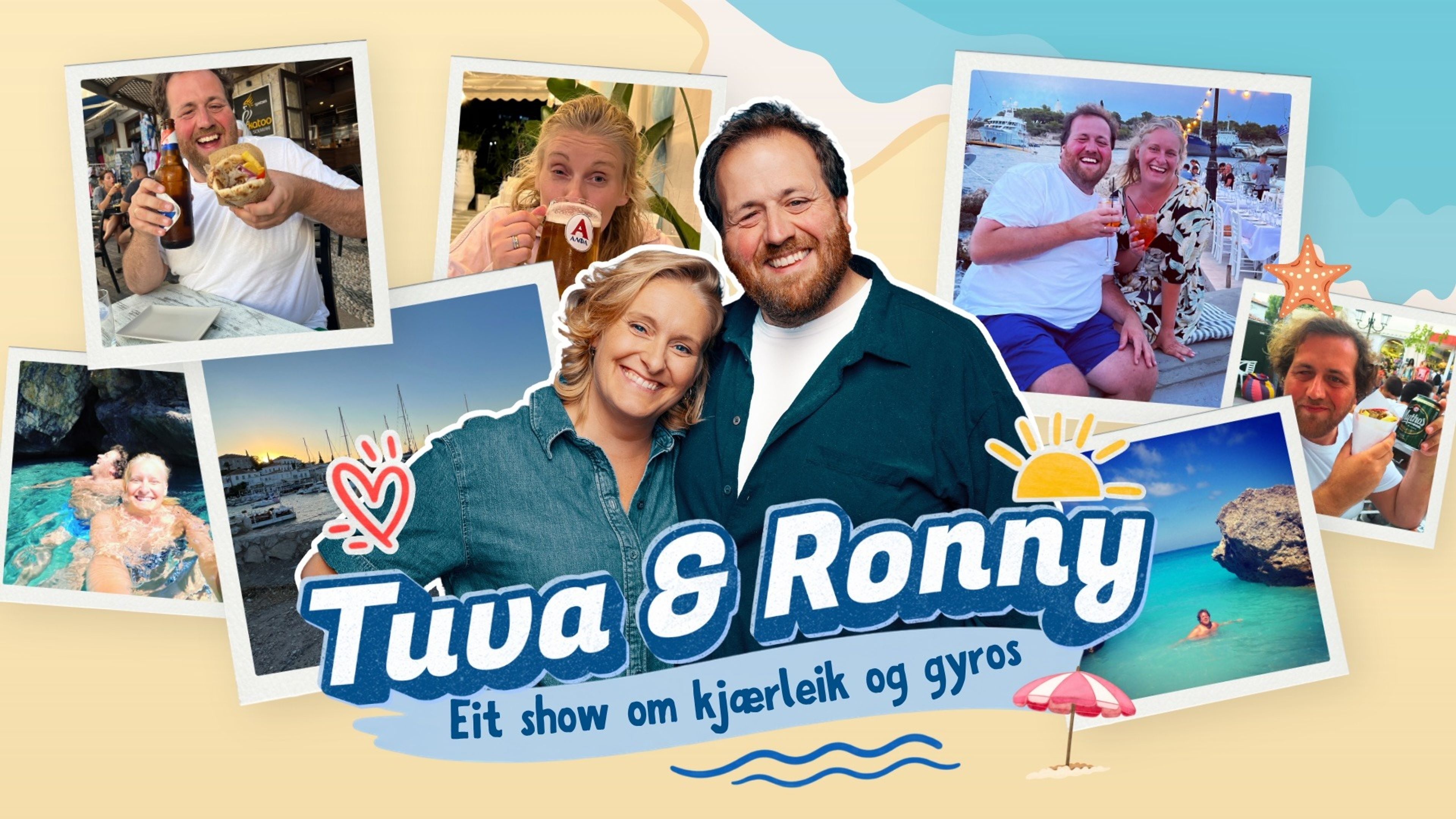 Promotiv grafikk for Tuva & Ronny: Eit show om kjærleik og gyros