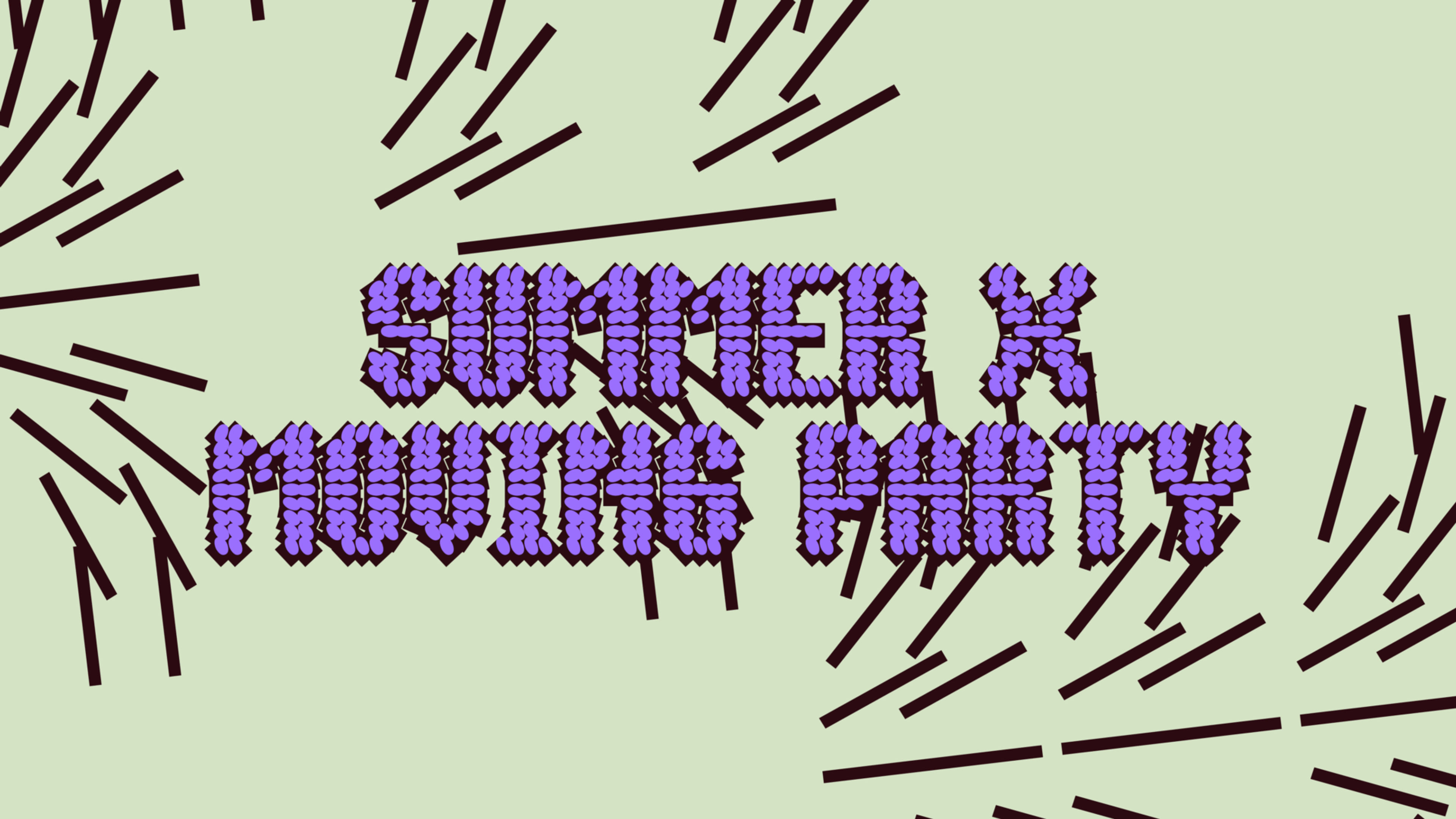 Promotiv grafikk for BIT Teater: Summer & moving party