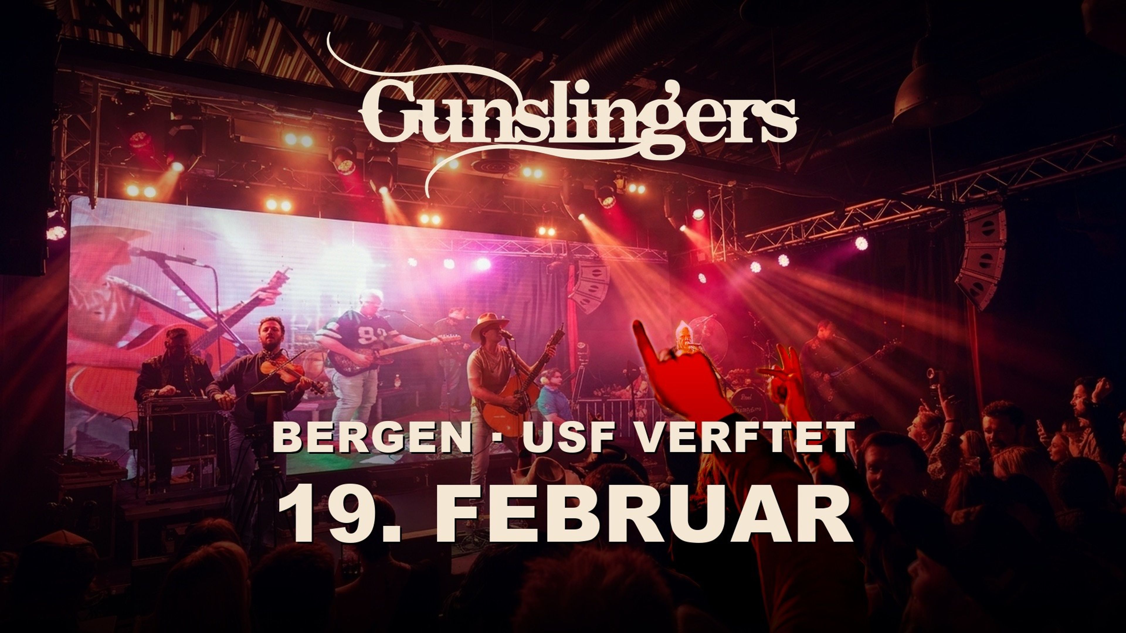 Promotiv grafikk for Gunslingers - familiekonsert