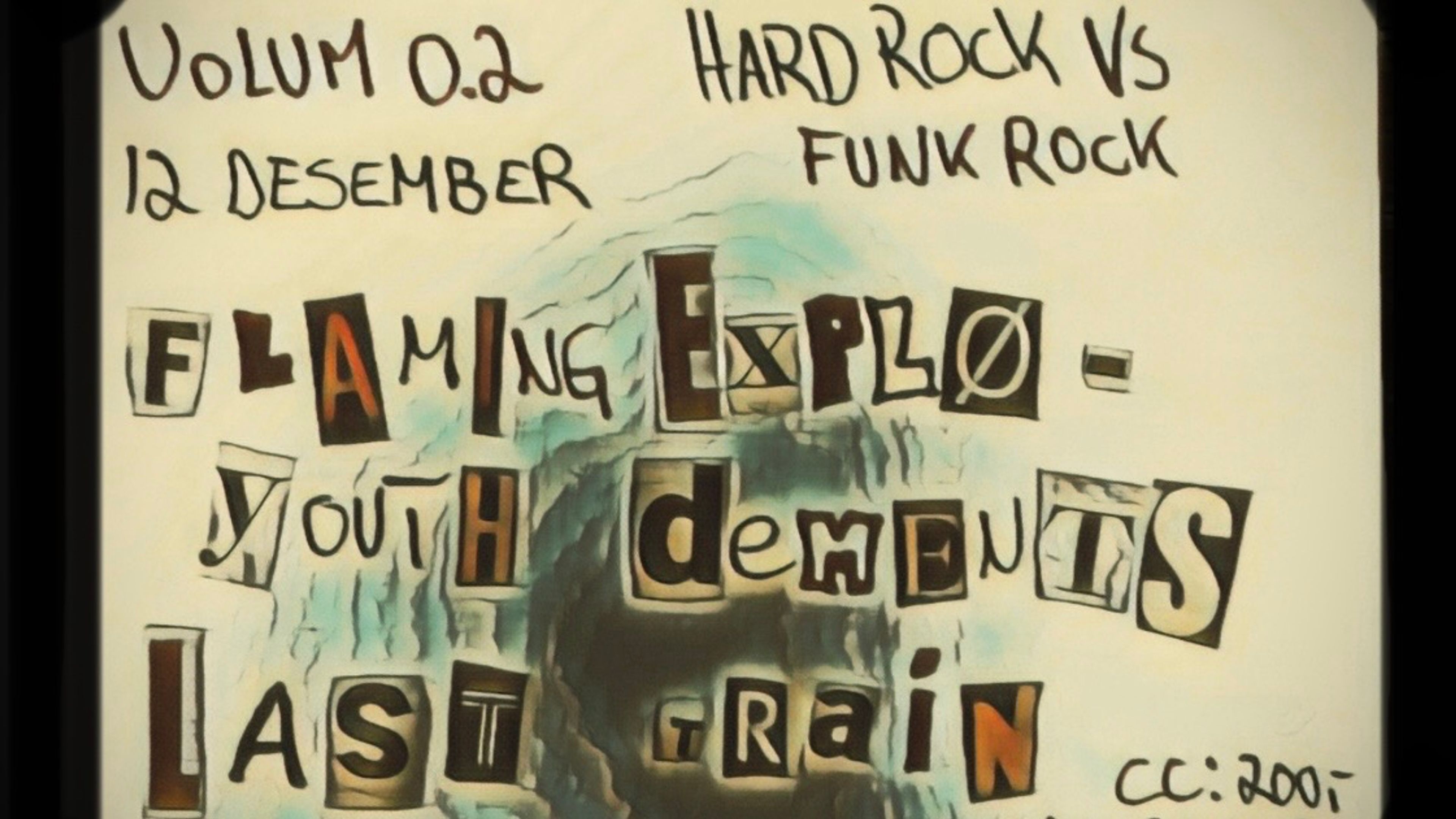 Promotional graphic for Explödements + Flaming Youth 