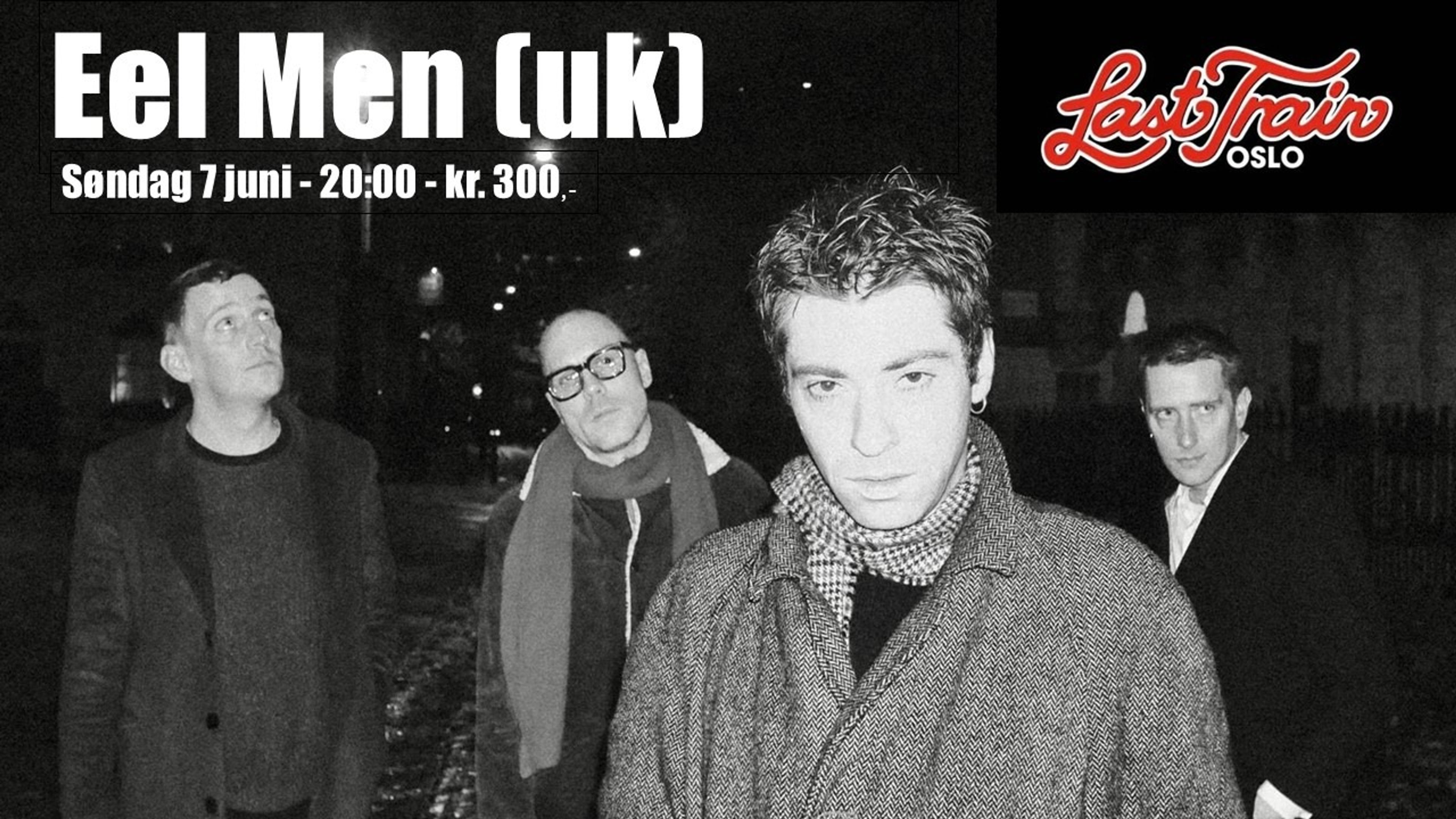 Promotional graphic for Eel Men (UK)