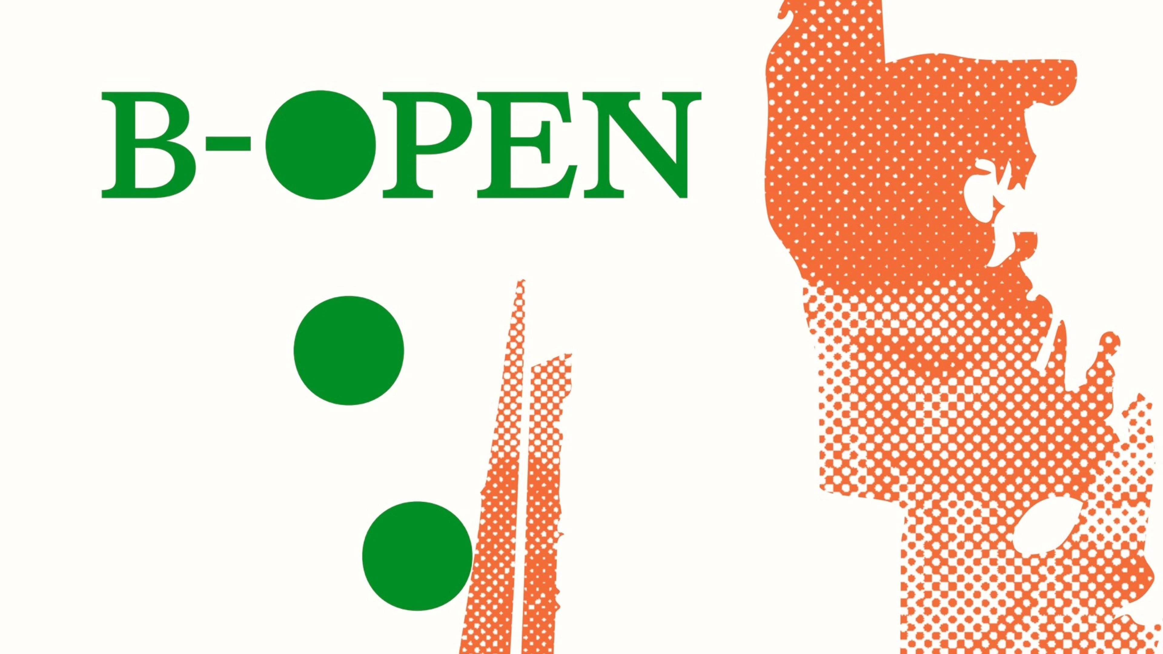 Promotiv grafikk for B-Open: Atelierbesøk
