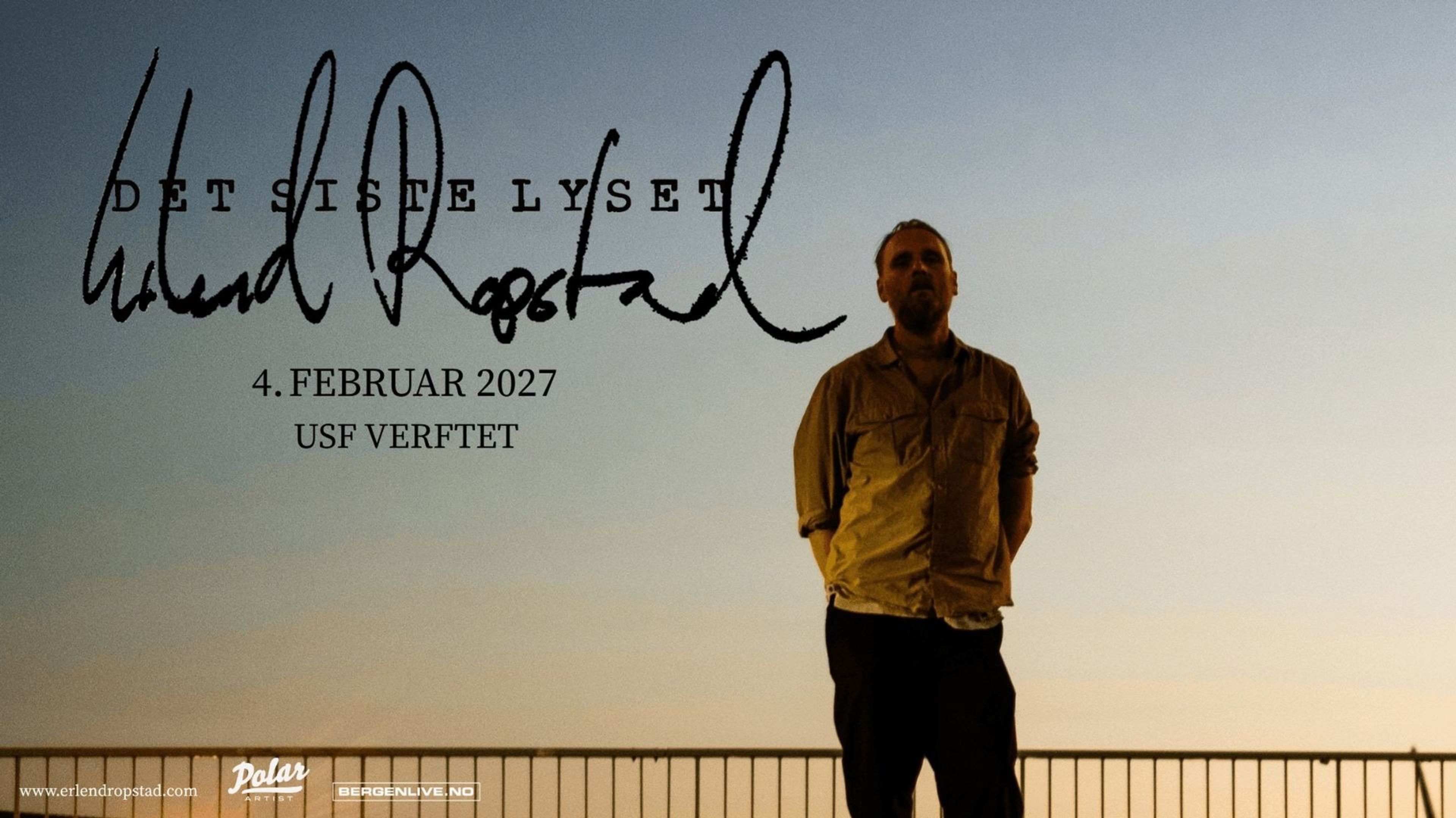 Promotiv grafikk for Erlend Ropstad