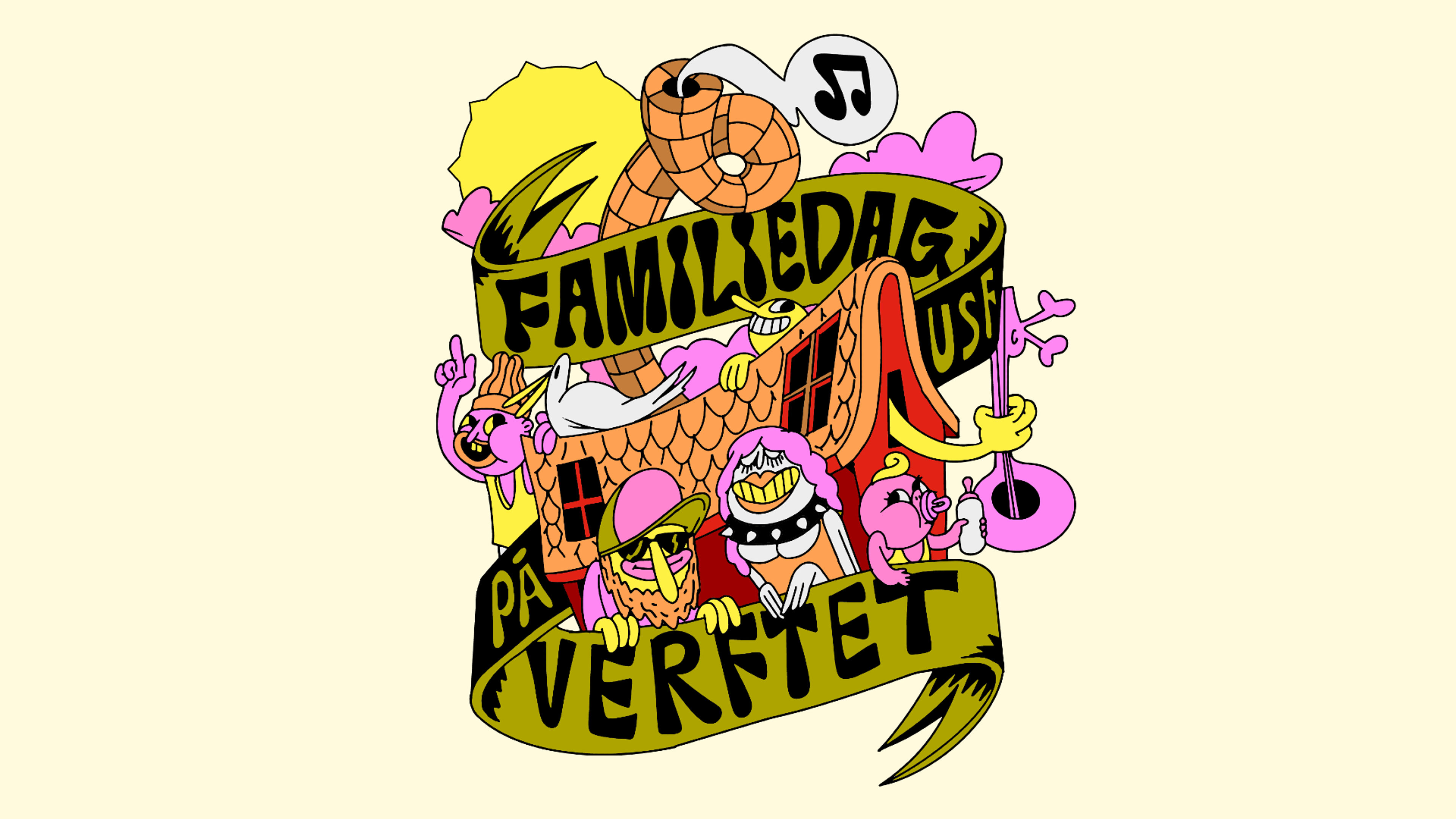 Promotiv grafikk for Familiedag på USF - november