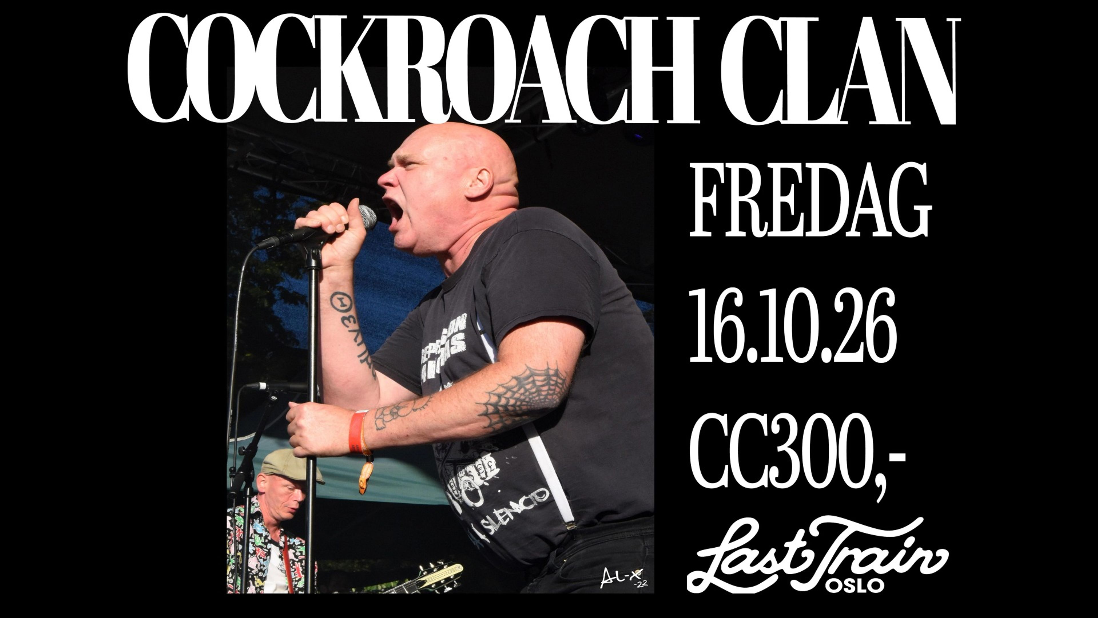 Promotional graphic for COCKROACH CLAN 