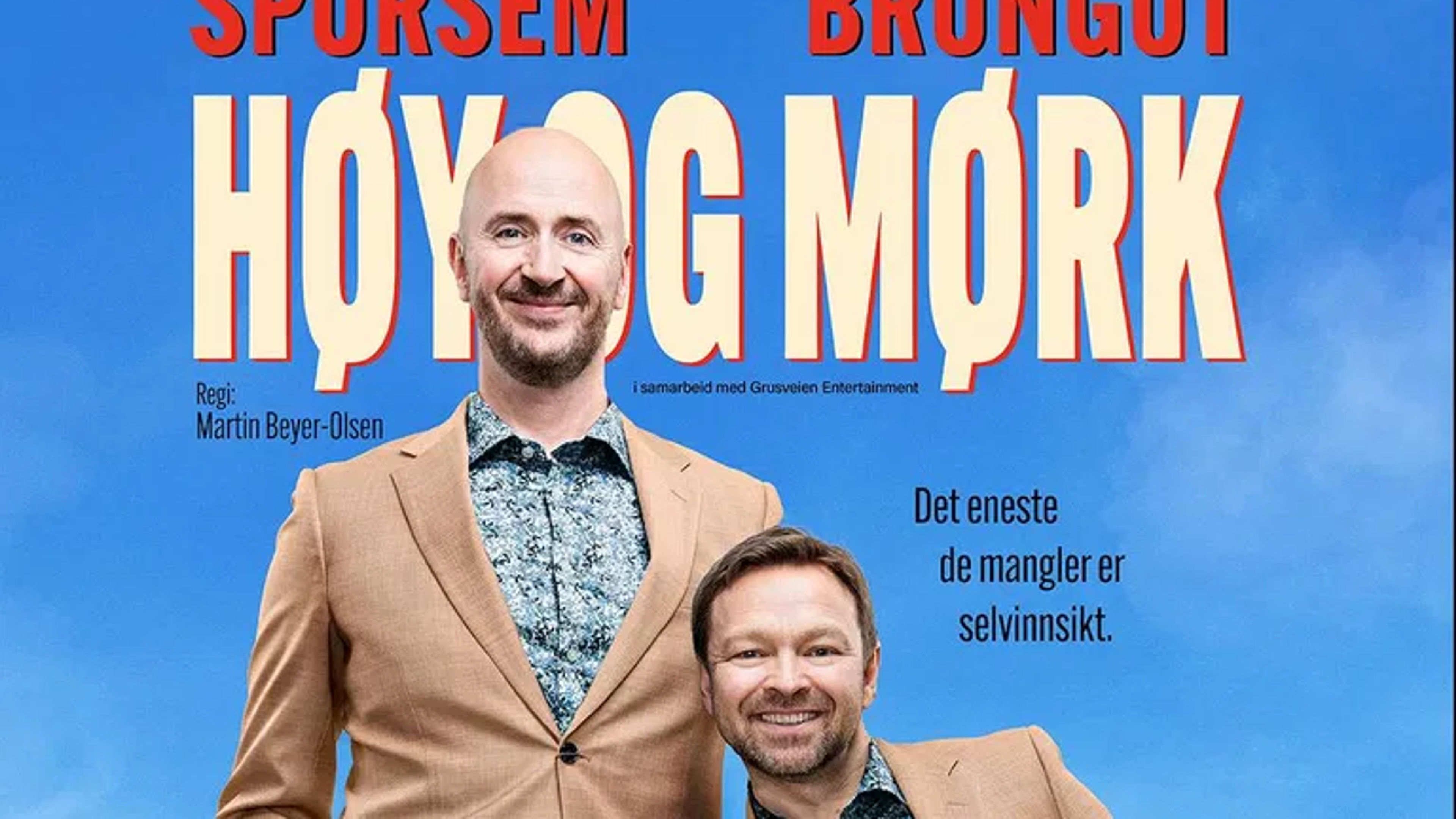 Promotional graphic for Terje Sporsem & Jon Brungot “Høy og mørk” 