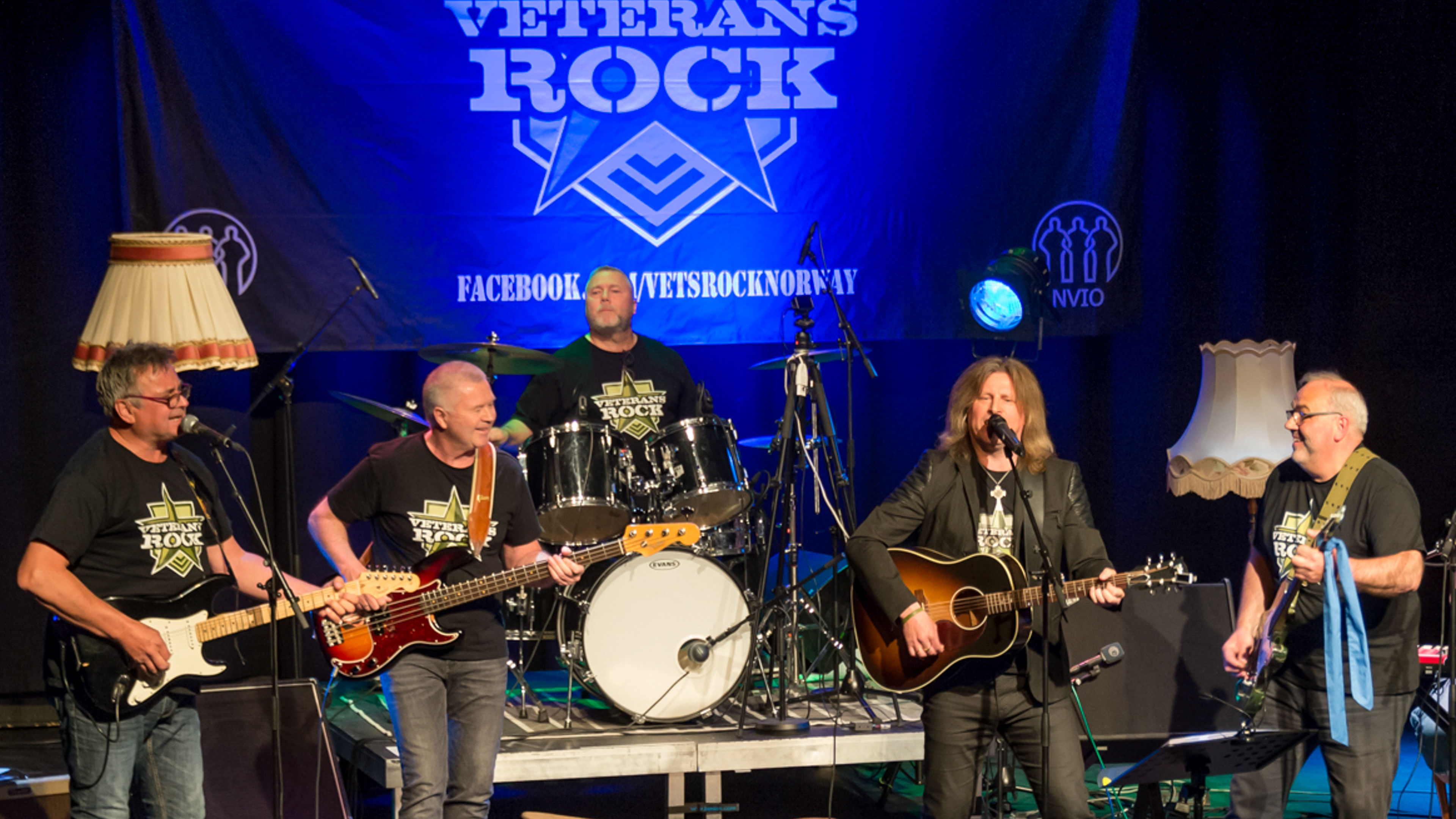 Promotional graphic for Veterans Rock – Frigjørings- og veterandagen på Herr Nilsen