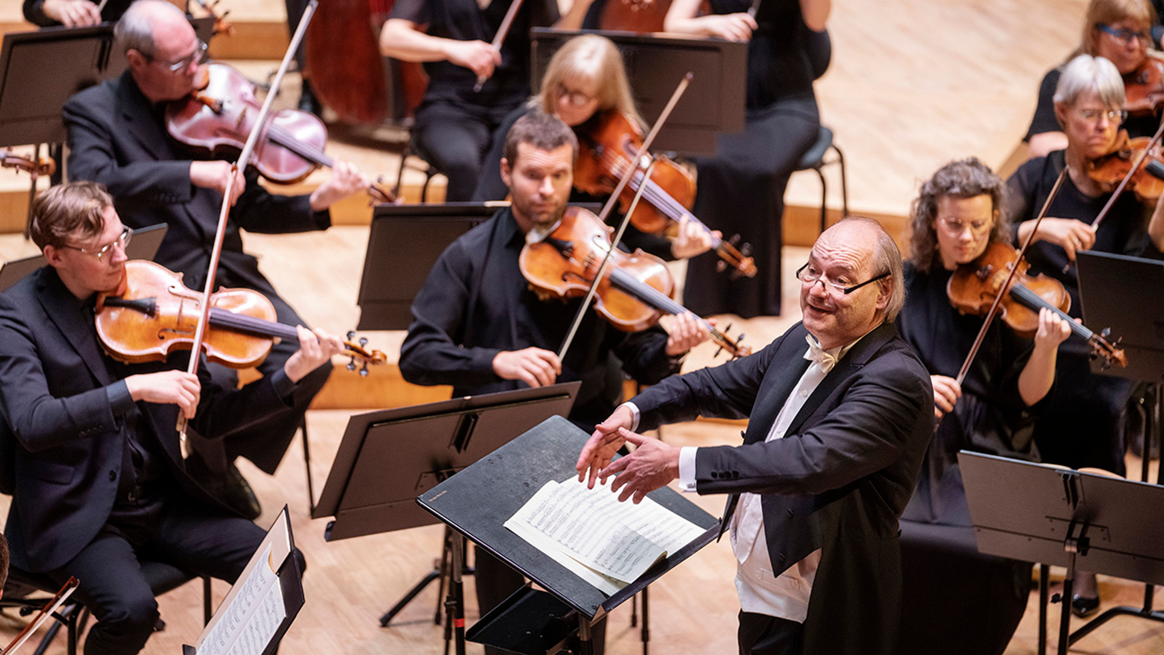 Promotional graphic for Stavanger Symfoniorkester: Strauss, Schumann og Brahms