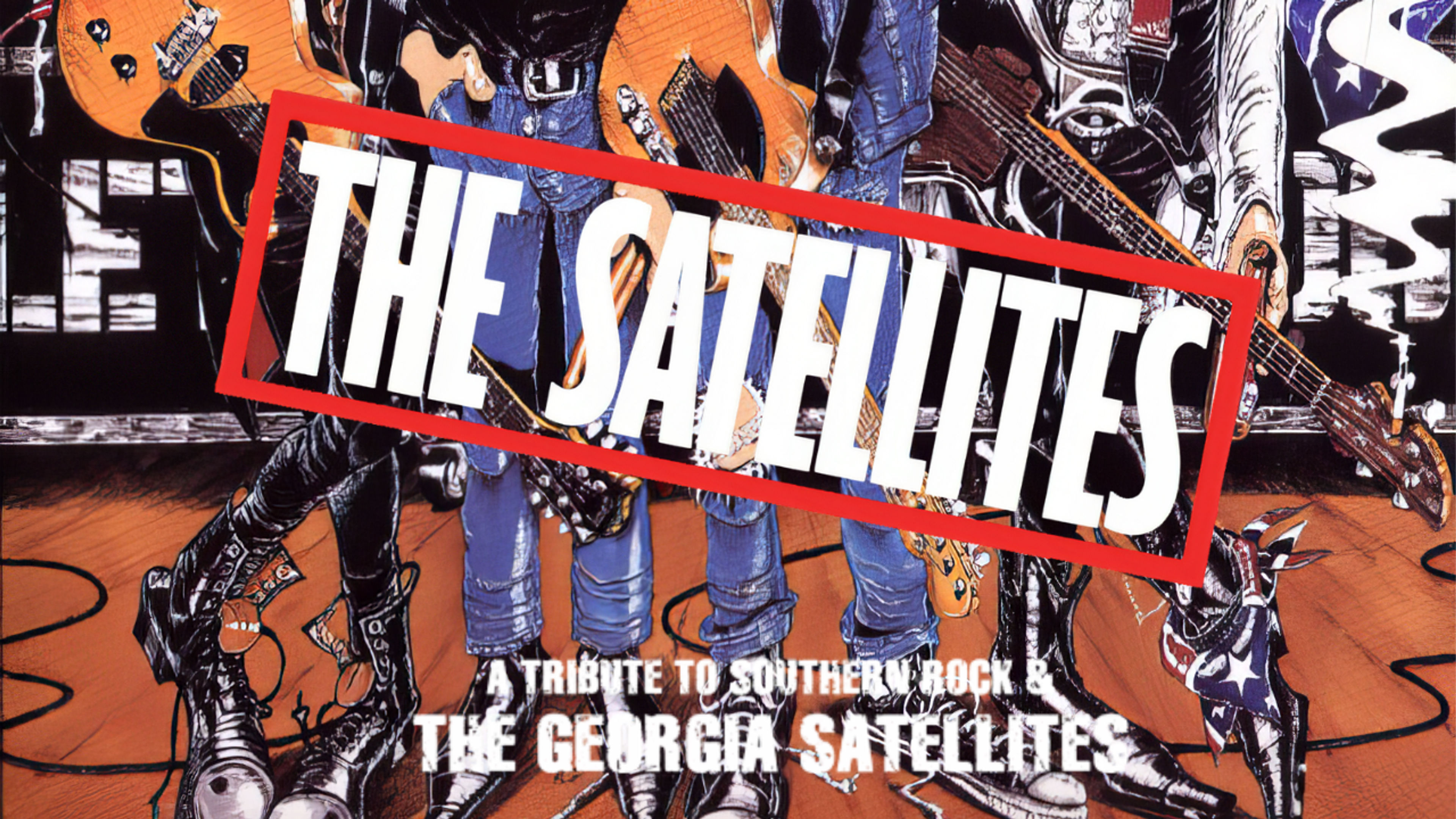 Promotional graphic for SATELLITES – A TRIBUTE TO SOUTHERN ROCK & THE GEORGIA SATELLITES