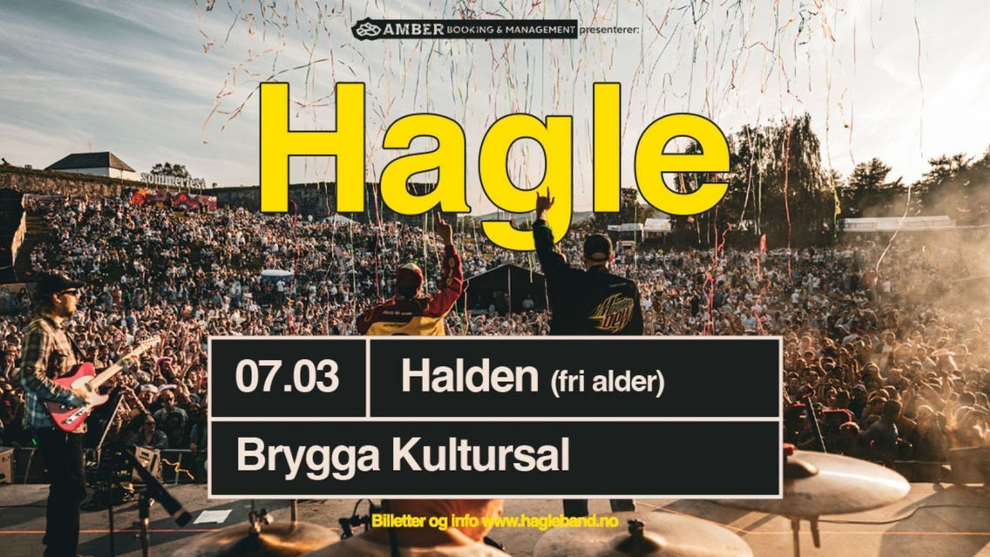 Promotiv grafikk for FÅ BILLETTER: HAGLE - FRI ALDER