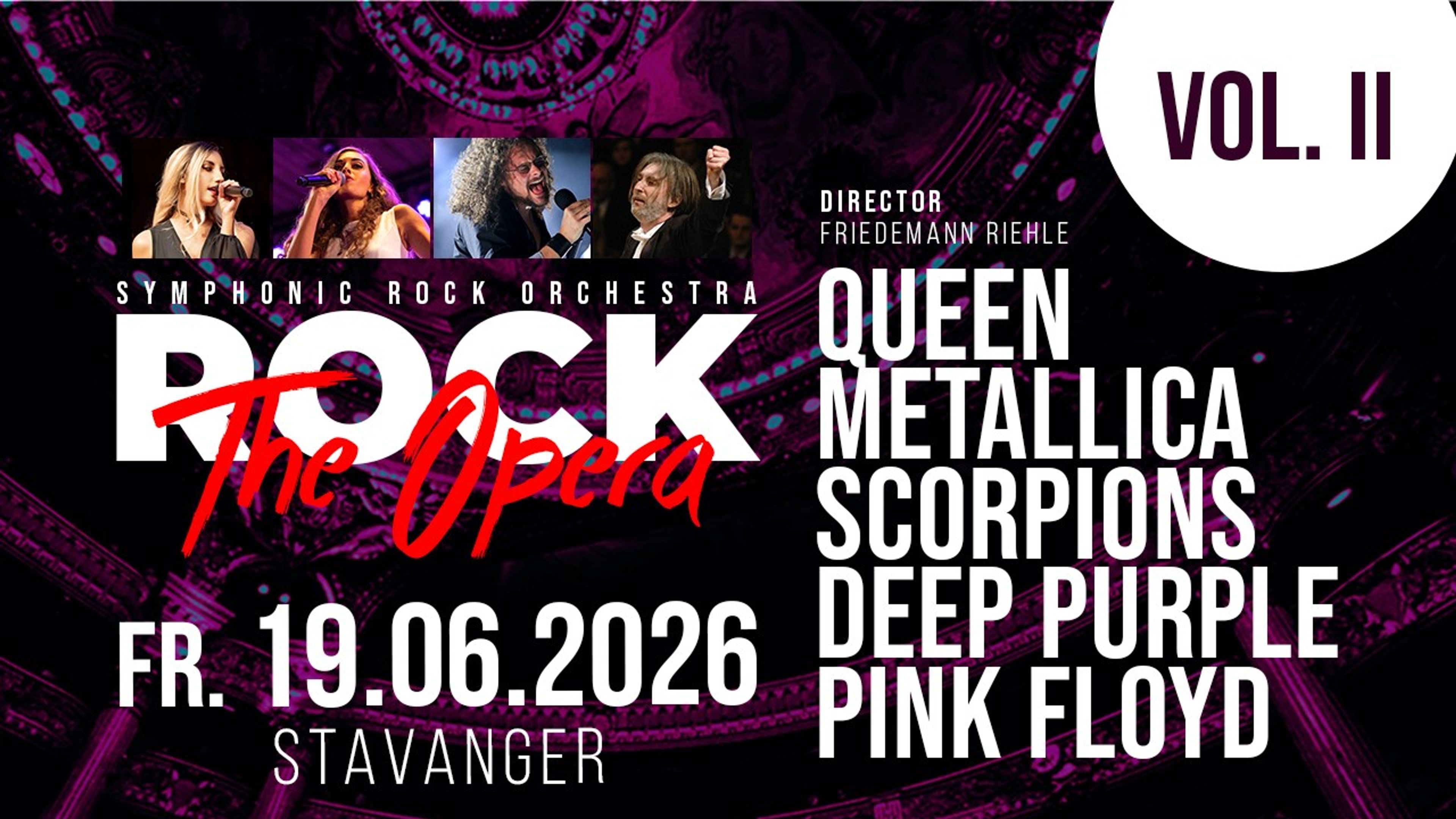 Promotional graphic for Rock the Opera