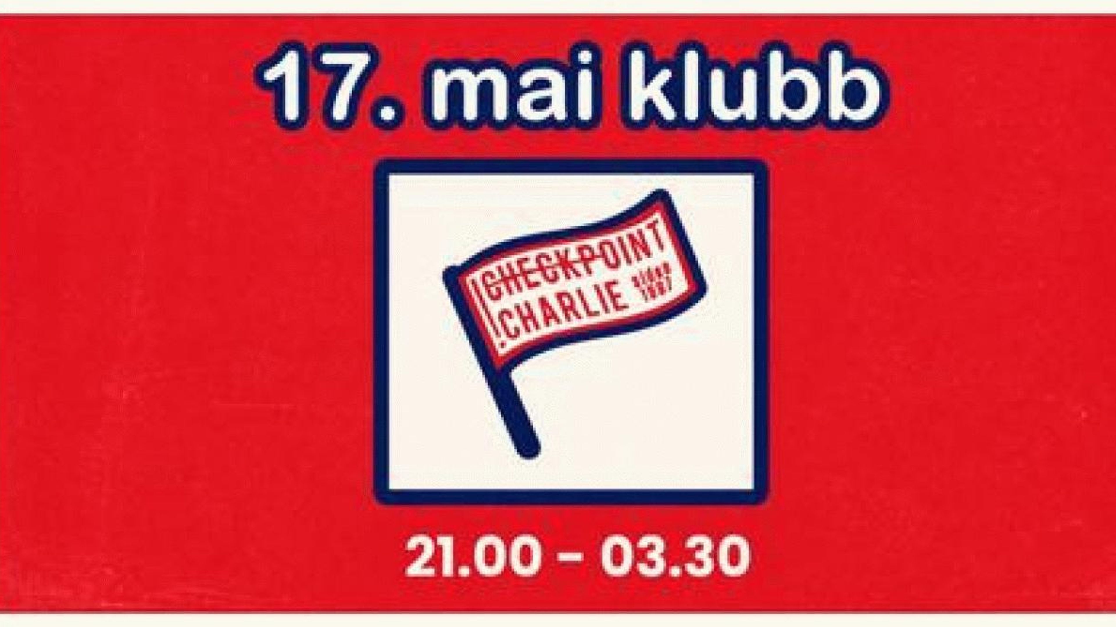 Promotional graphic for 17. mai klubb