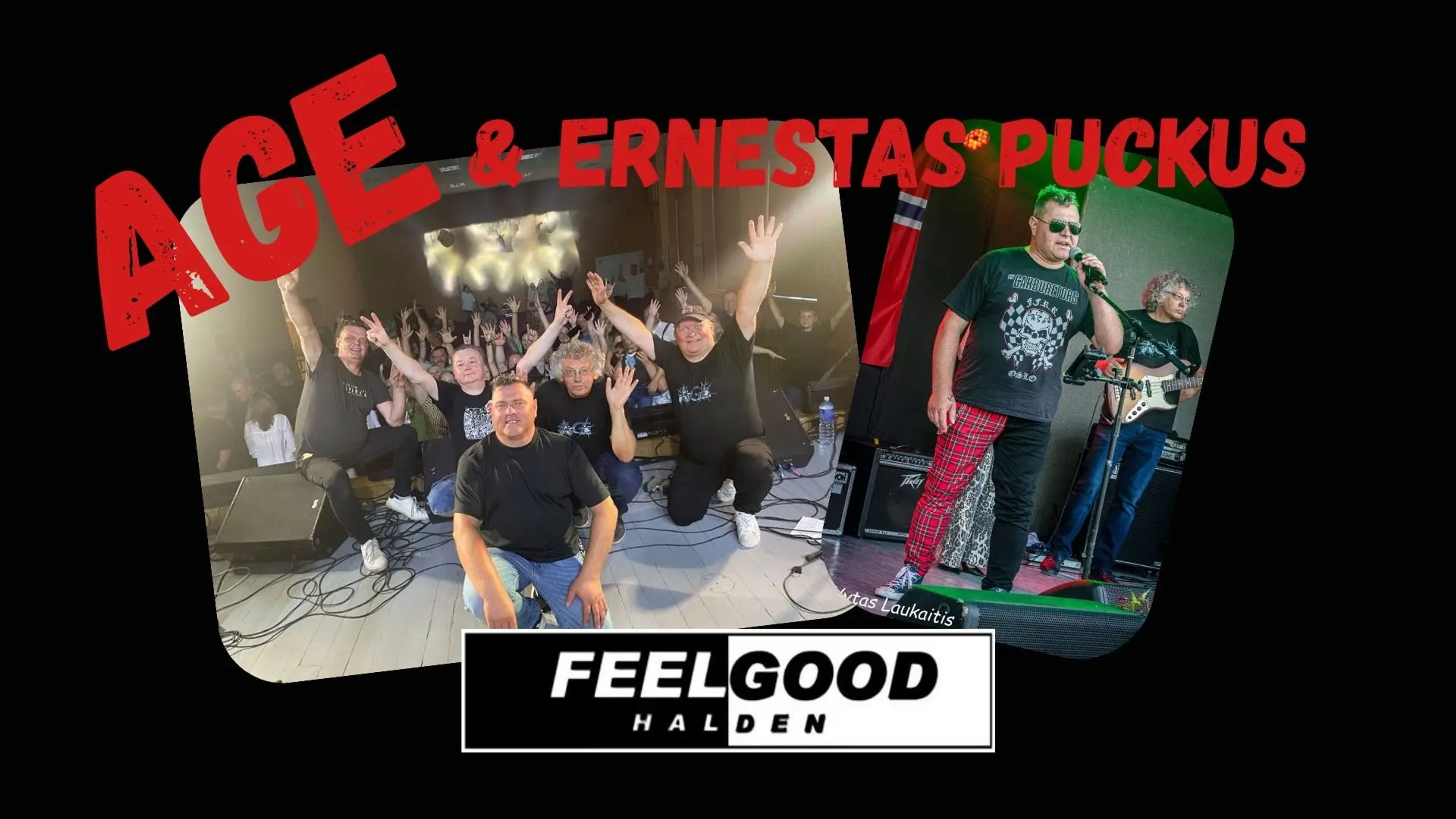 Promotional graphic for AGE & Ernestas Puckus