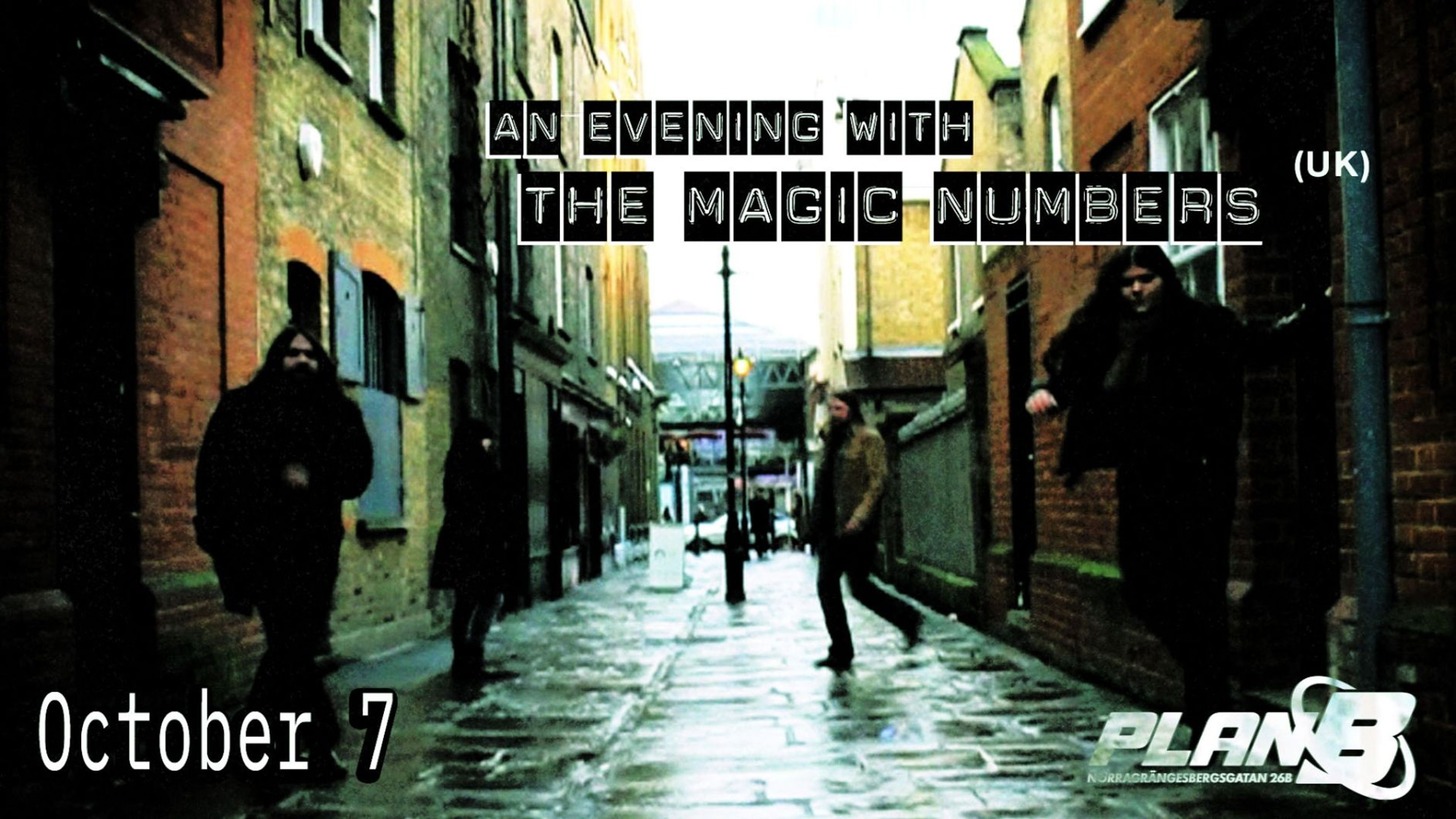 Promotional graphic for An Evening With THE MAGIC NUMBERS 