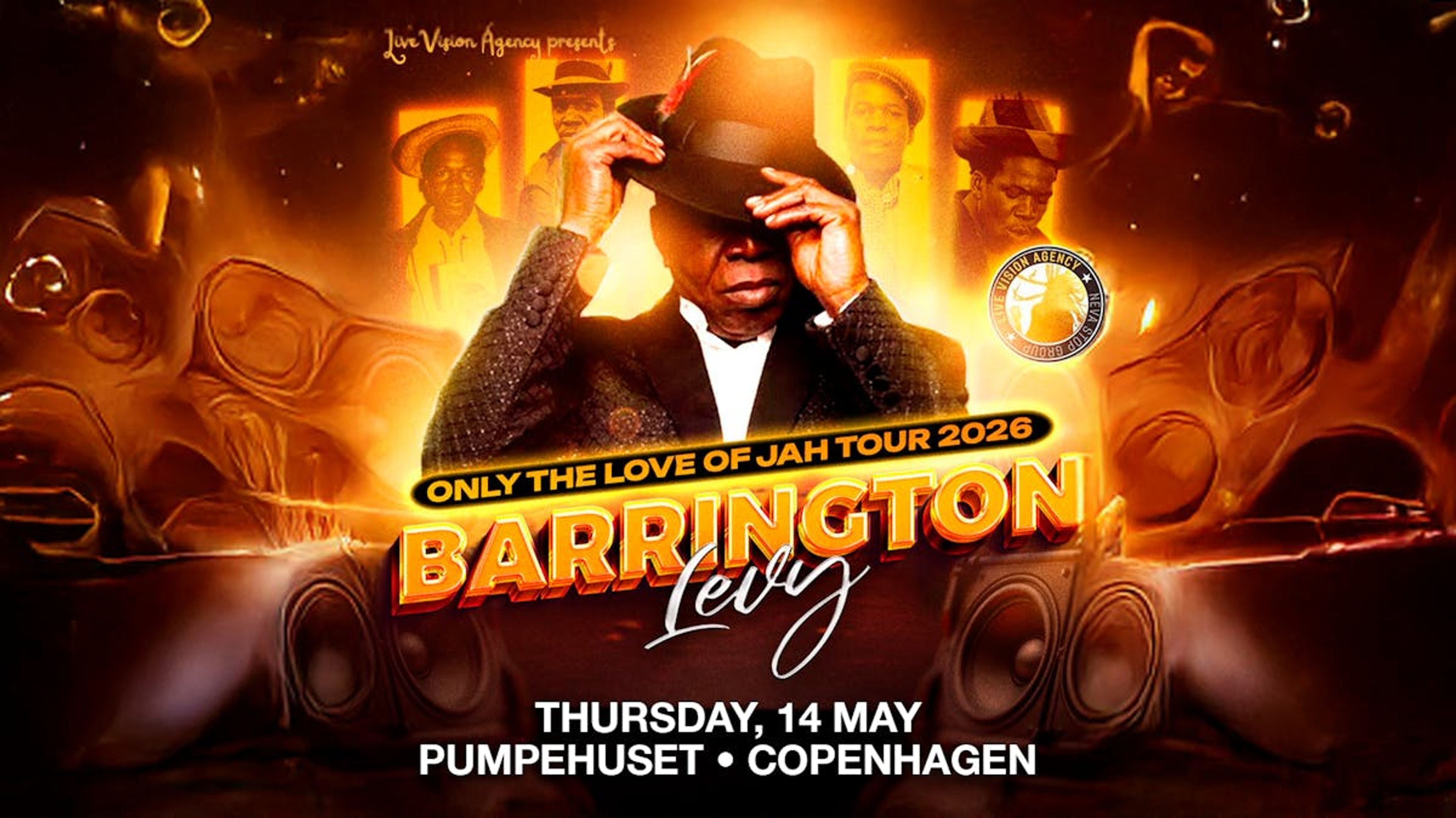 Promotional graphic for Barrington Levy 