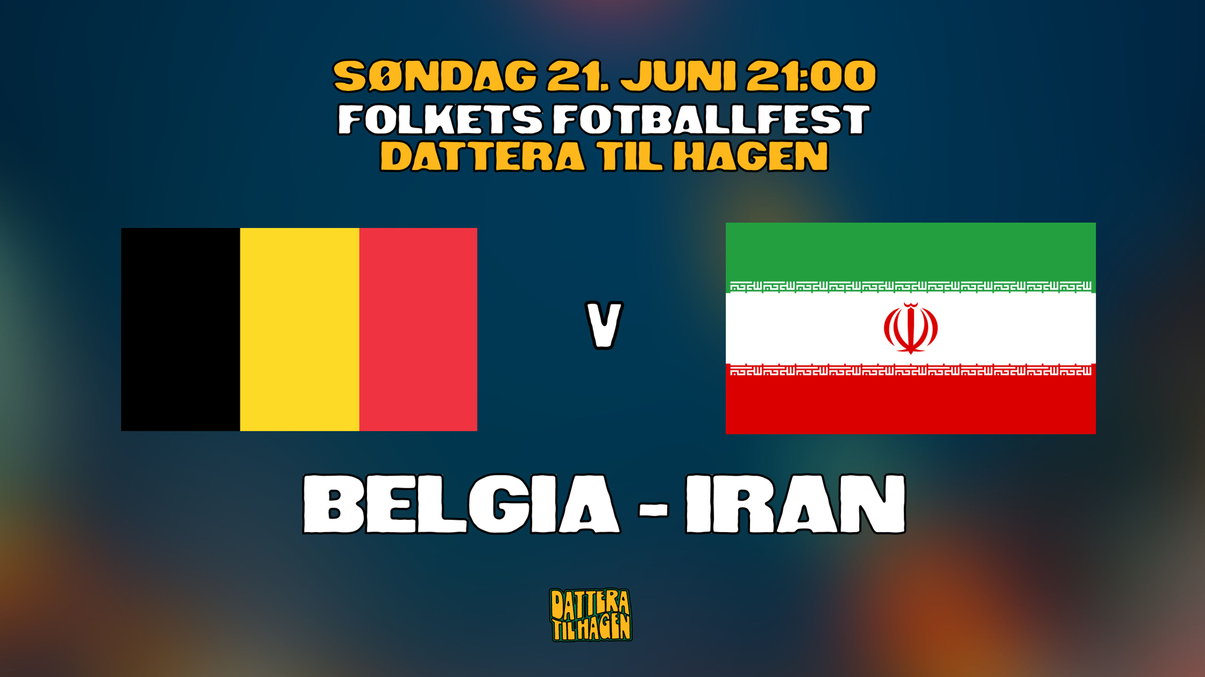 Promotional graphic for BELGIA - IRAN 🇧🇪🇮🇷