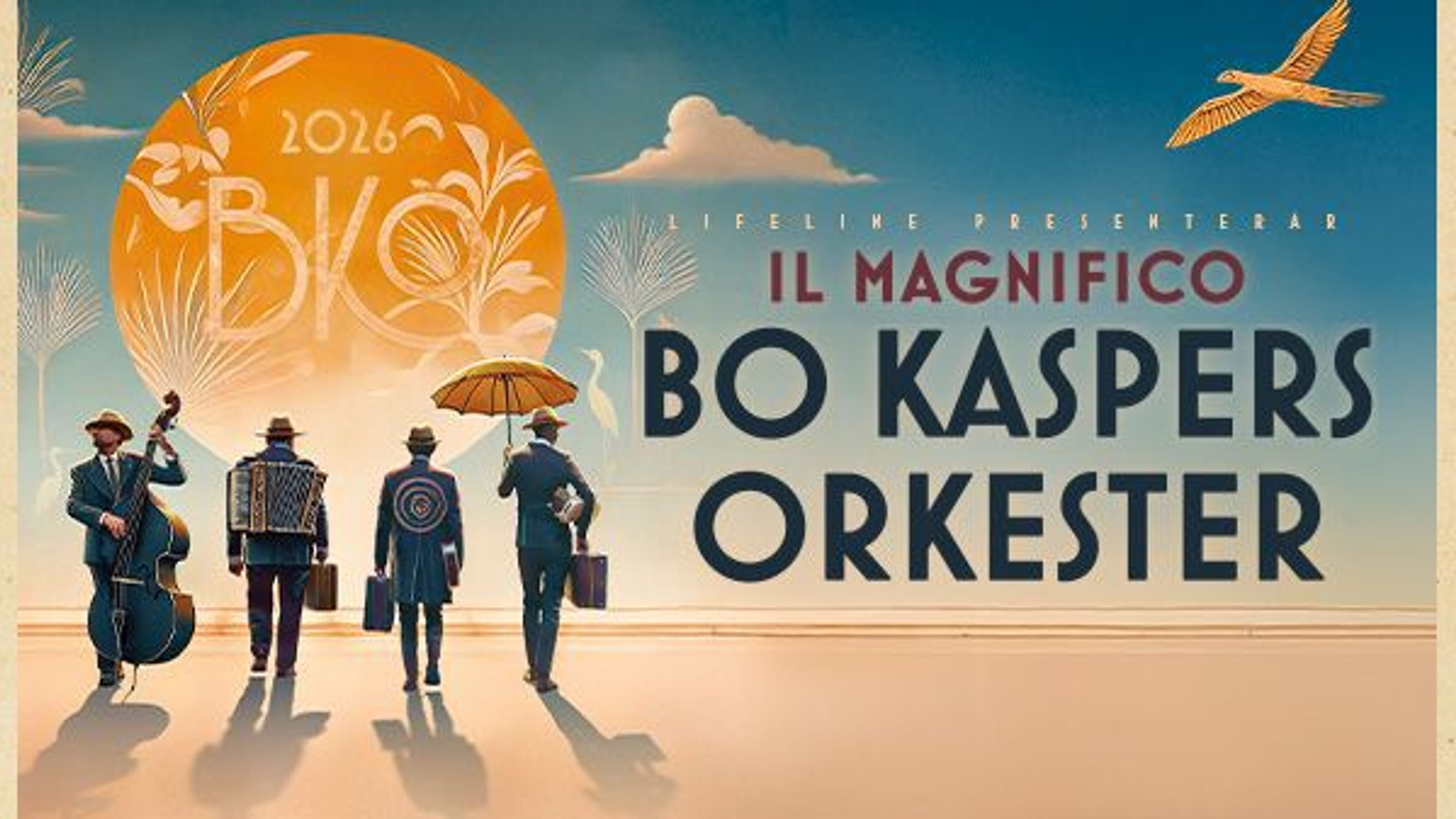 Promotional graphic for Bo Kaspers Orkester - Il magnifico