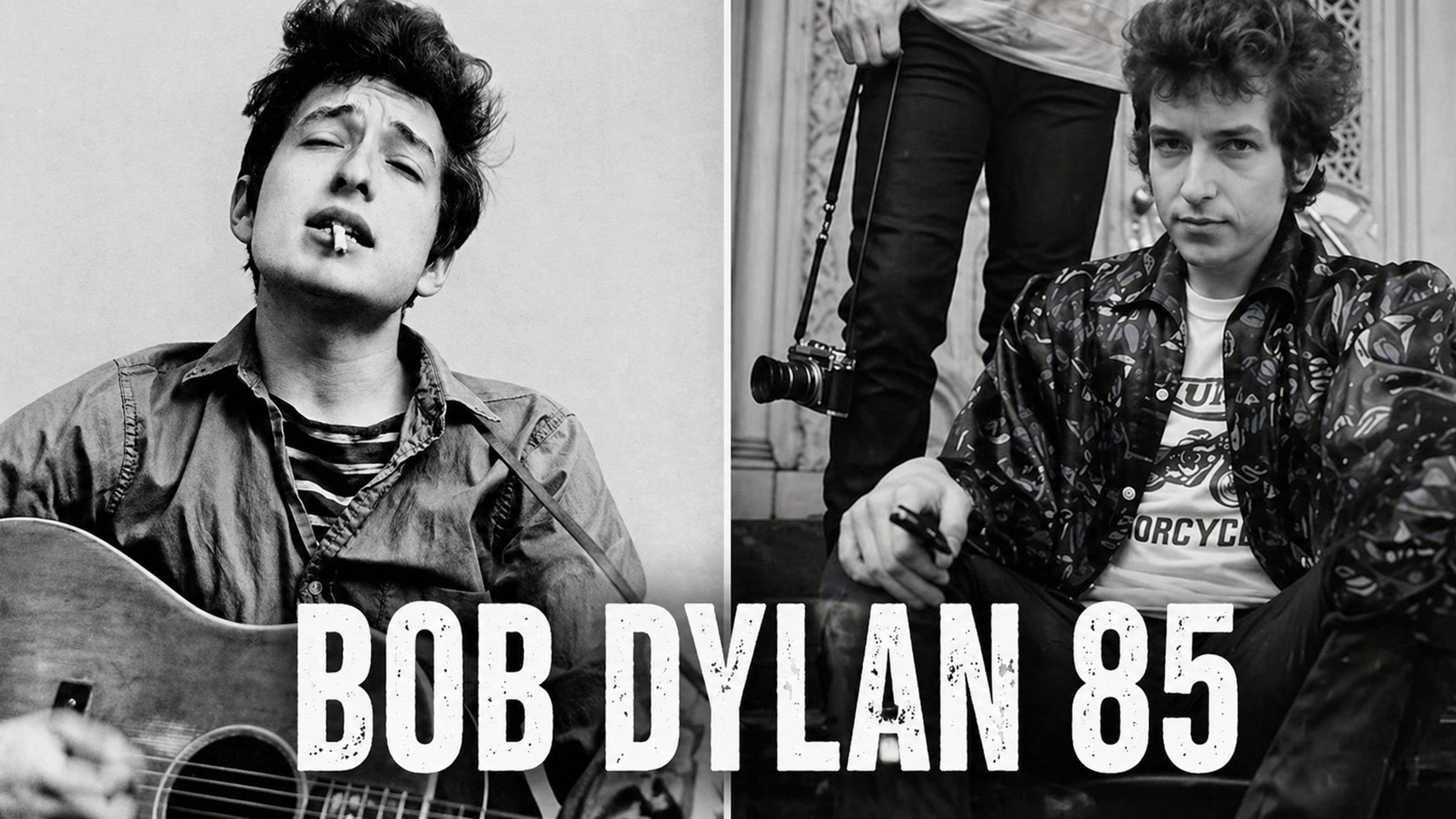 Promotional graphic for Bob Dylan 85 - En hyllning till en Poet & Rockikon