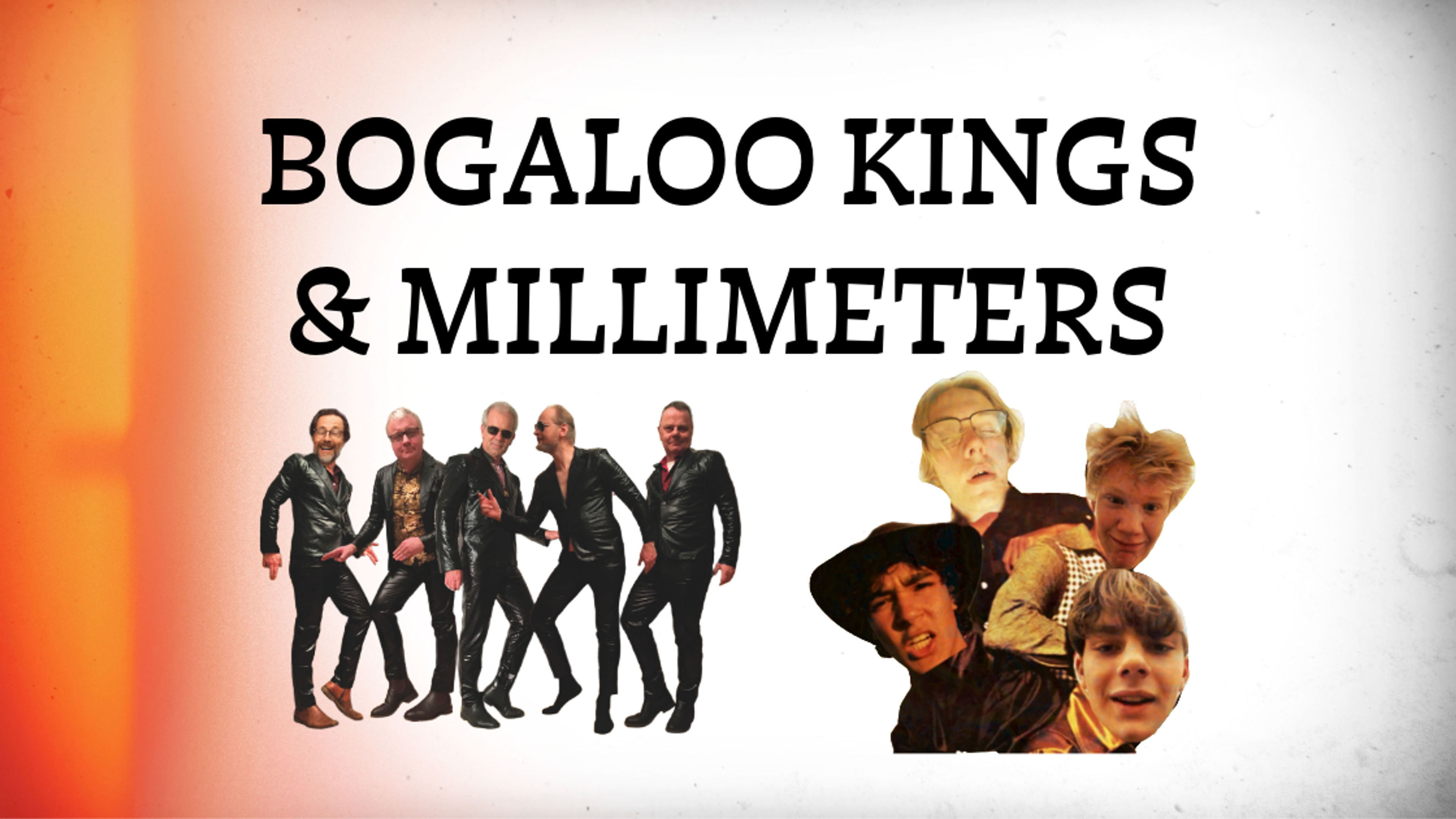 Promotional graphic for Bogaloo Kings & Millimeters