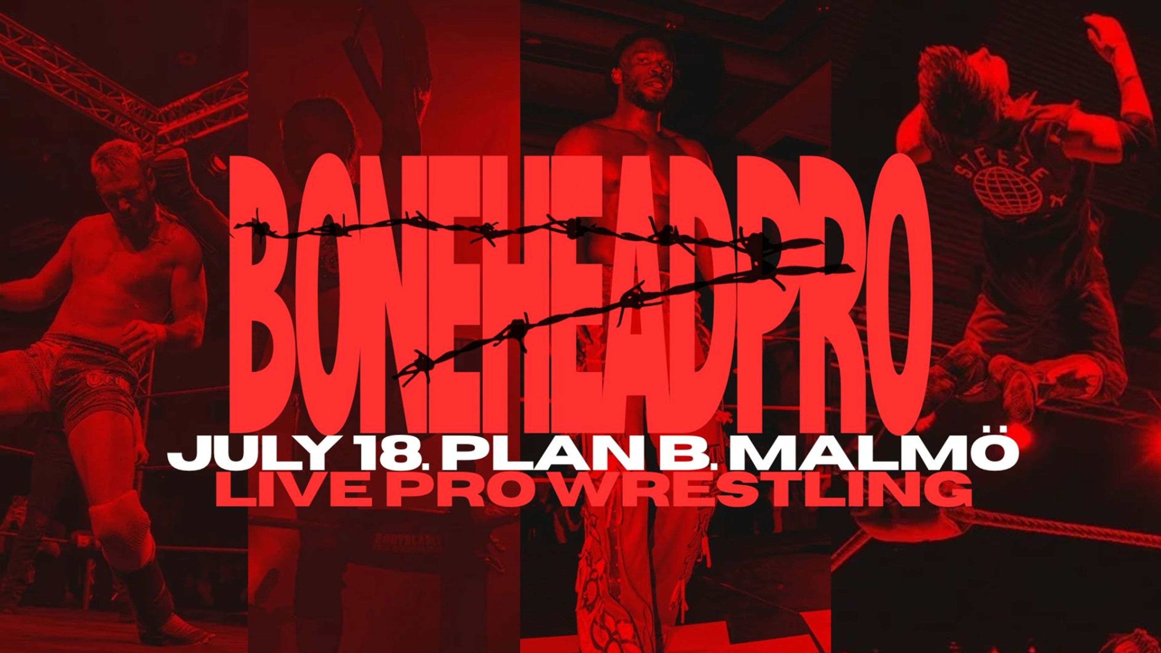 Promotional graphic for Bonehead Pro Wrestling 