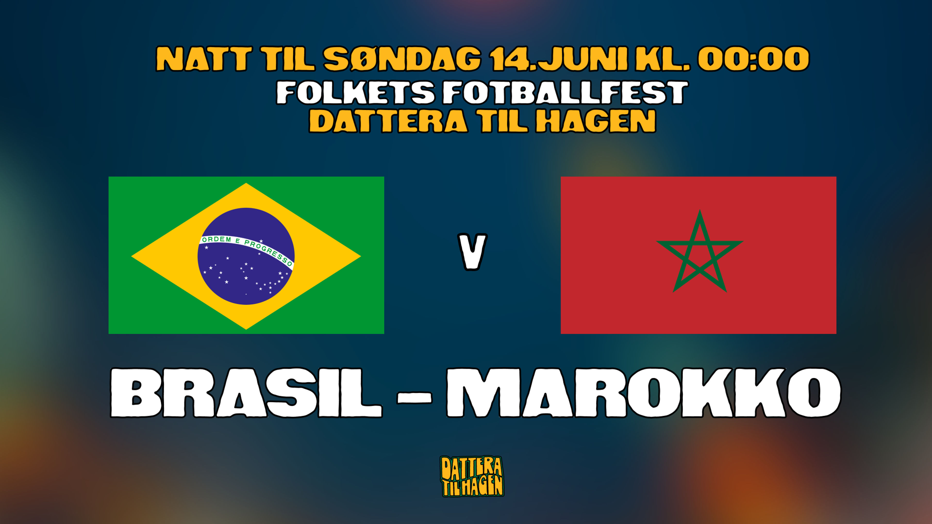 Promotional graphic for BRASIL – MAROKKO 🇧🇷🇲🇦