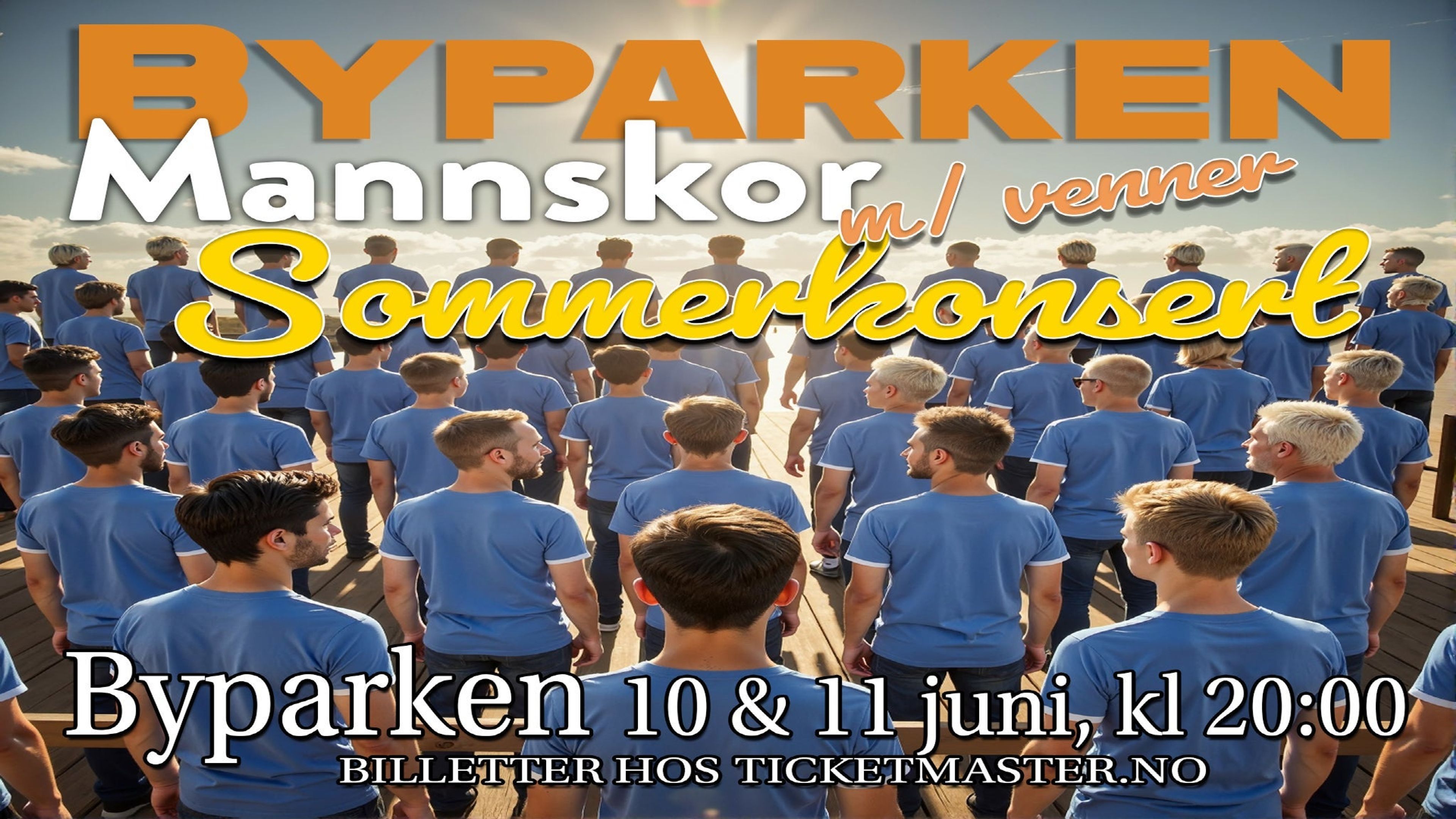Promotional graphic for Byparken Mannskor