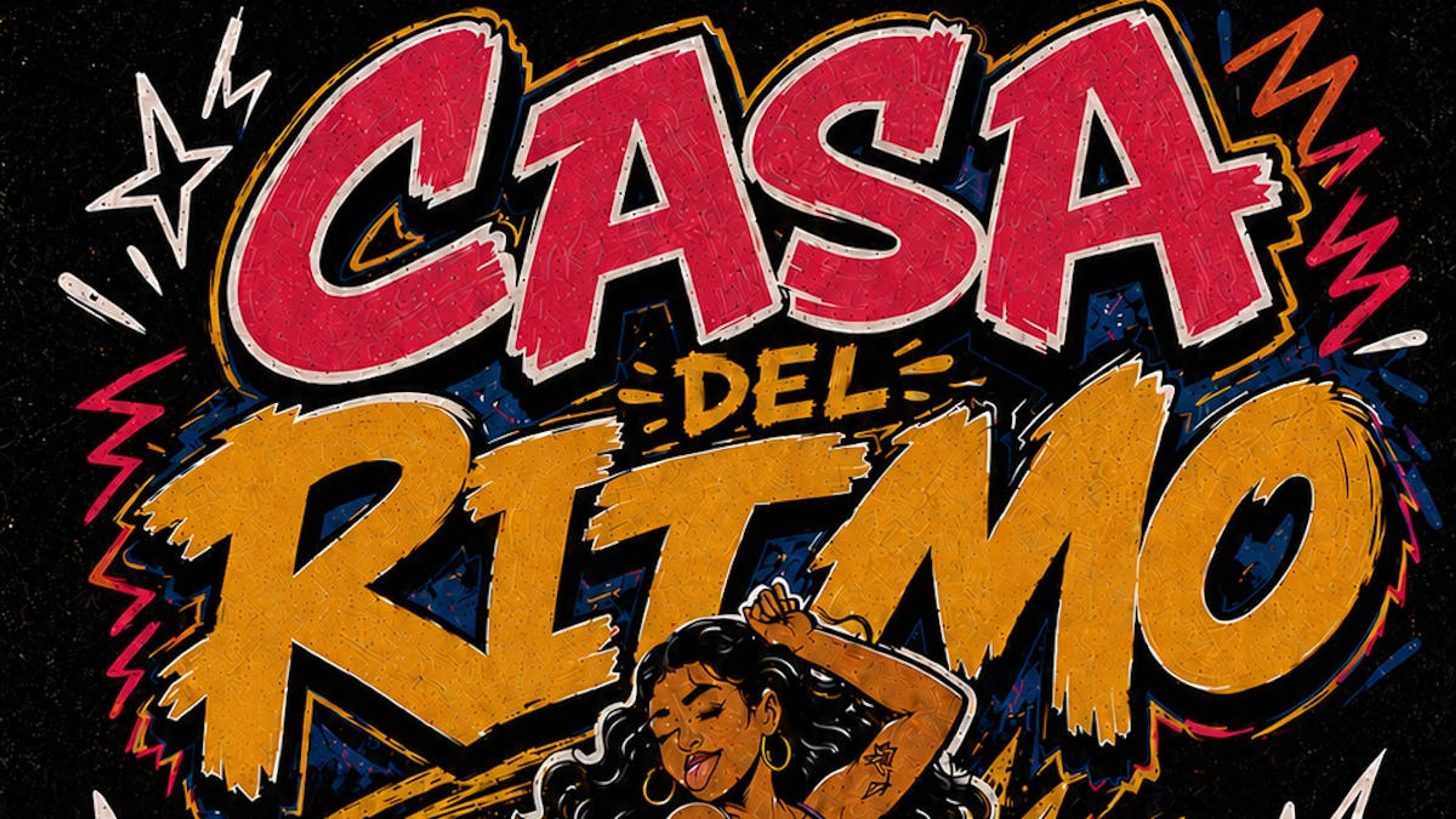 Promotiv grafikk for Casa del Ritmo