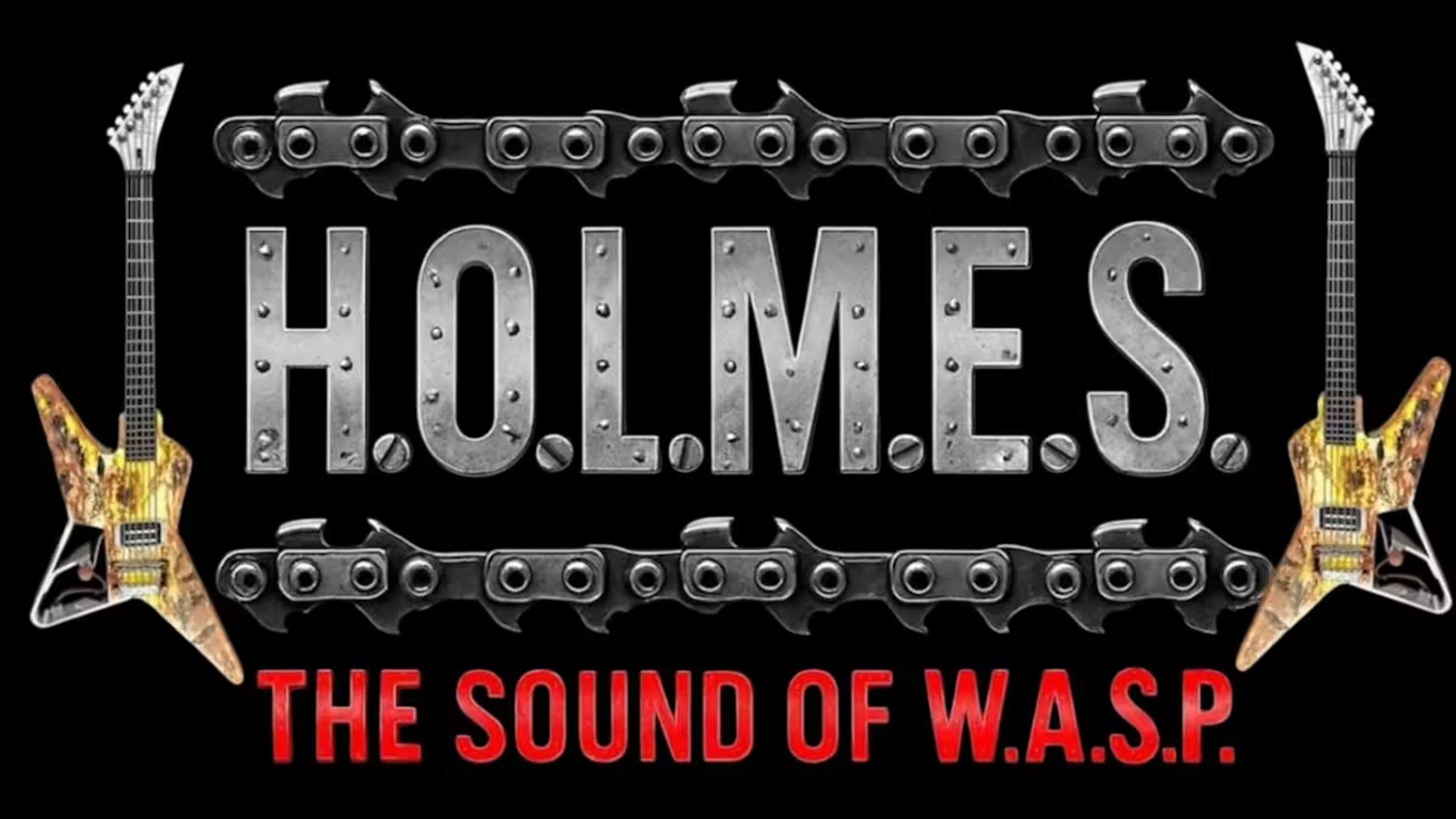 Promotional graphic for Chris Holmes The Sound of W.A.S.P