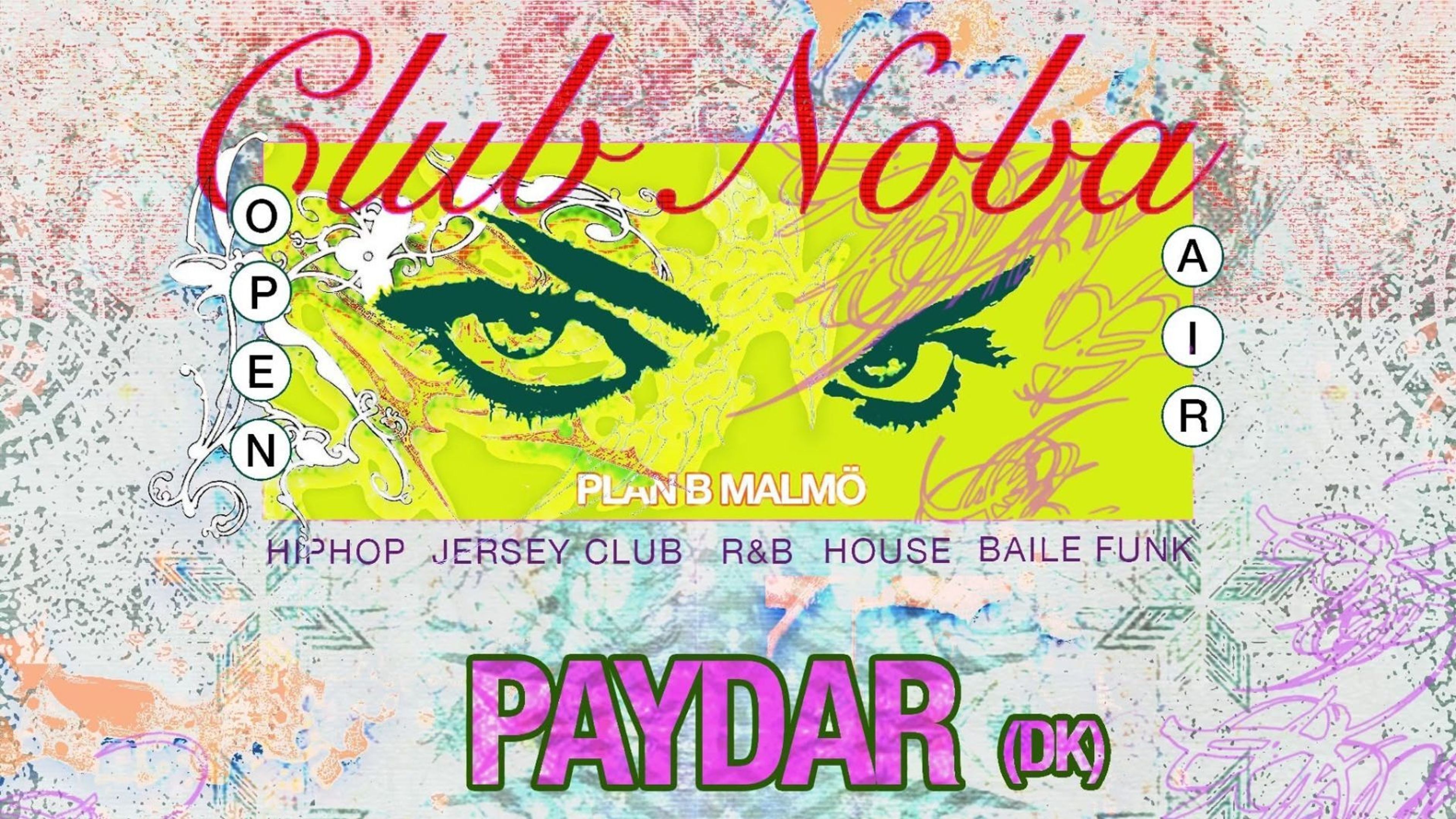 Promotional graphic for Club Noba: Open Air