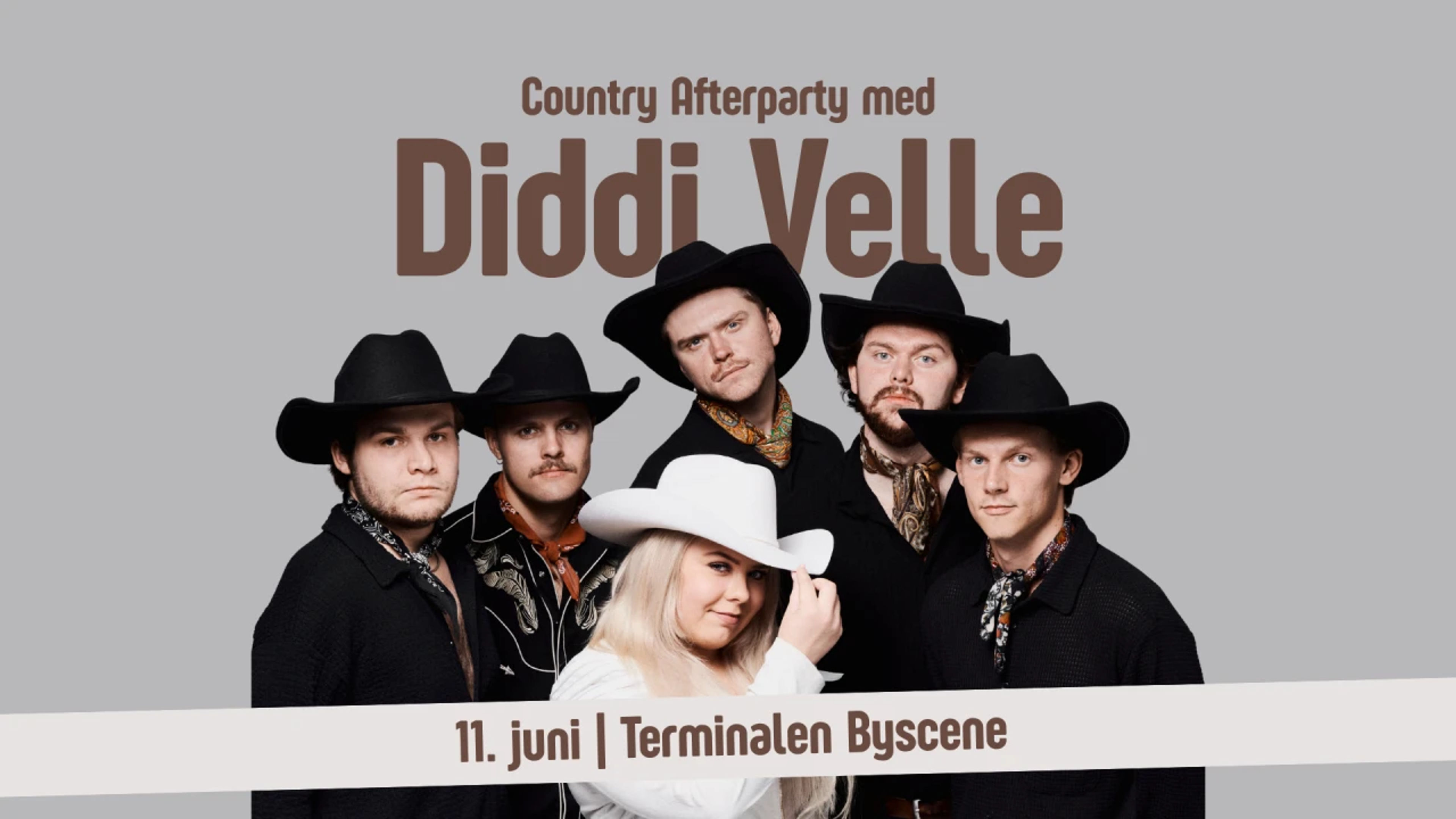 Promotional graphic for Country Afterparty med Diddi Velle 