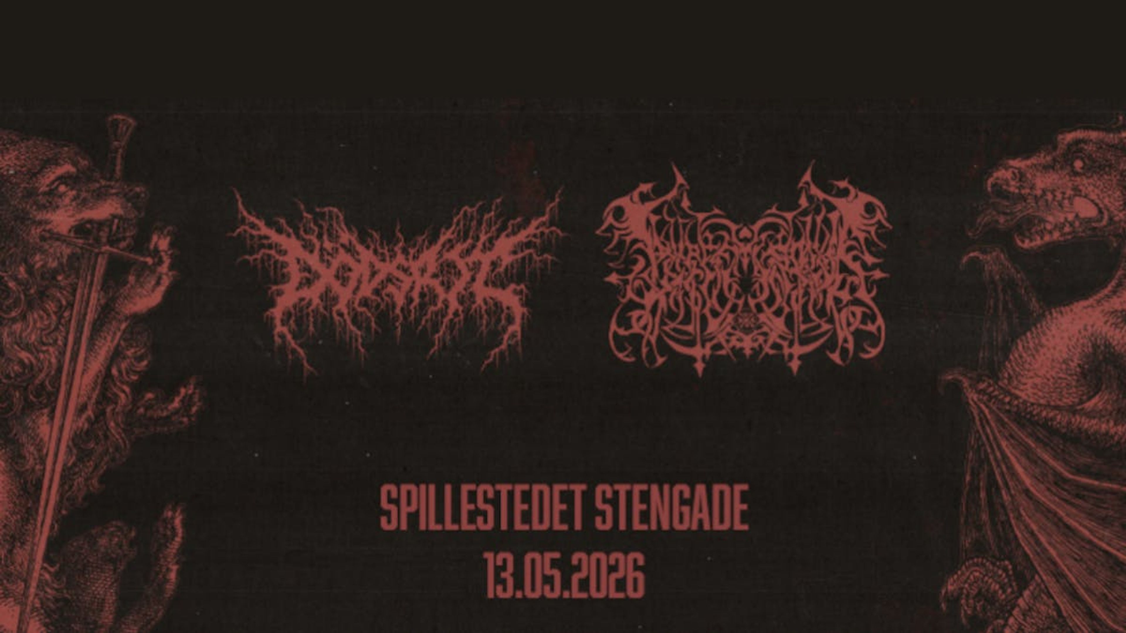 Promotional graphic for Dödsrit [SE/NL] + Lamp of Murmuur [US]