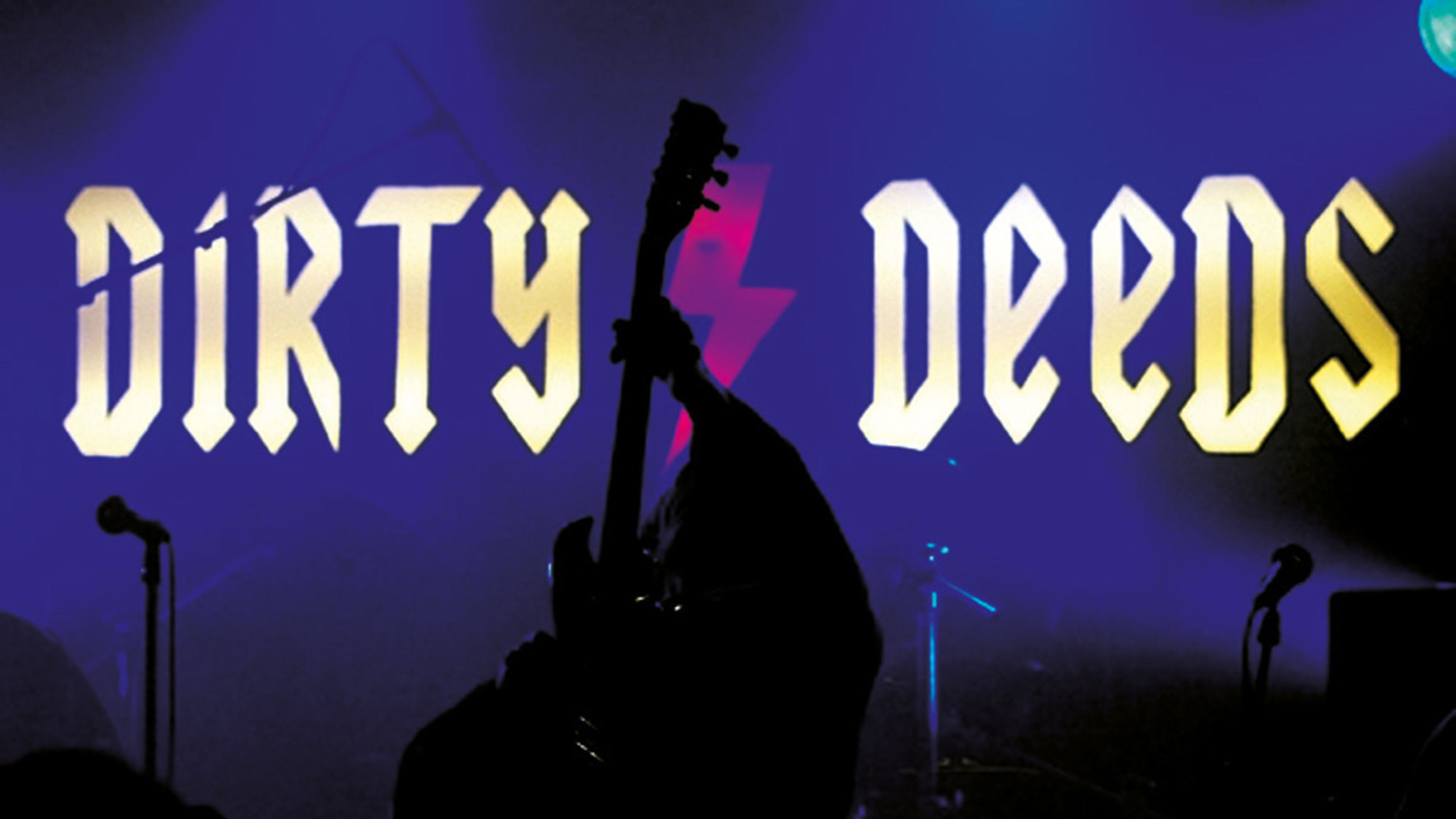 Promotional graphic for Dirty Deeds – AC/DC