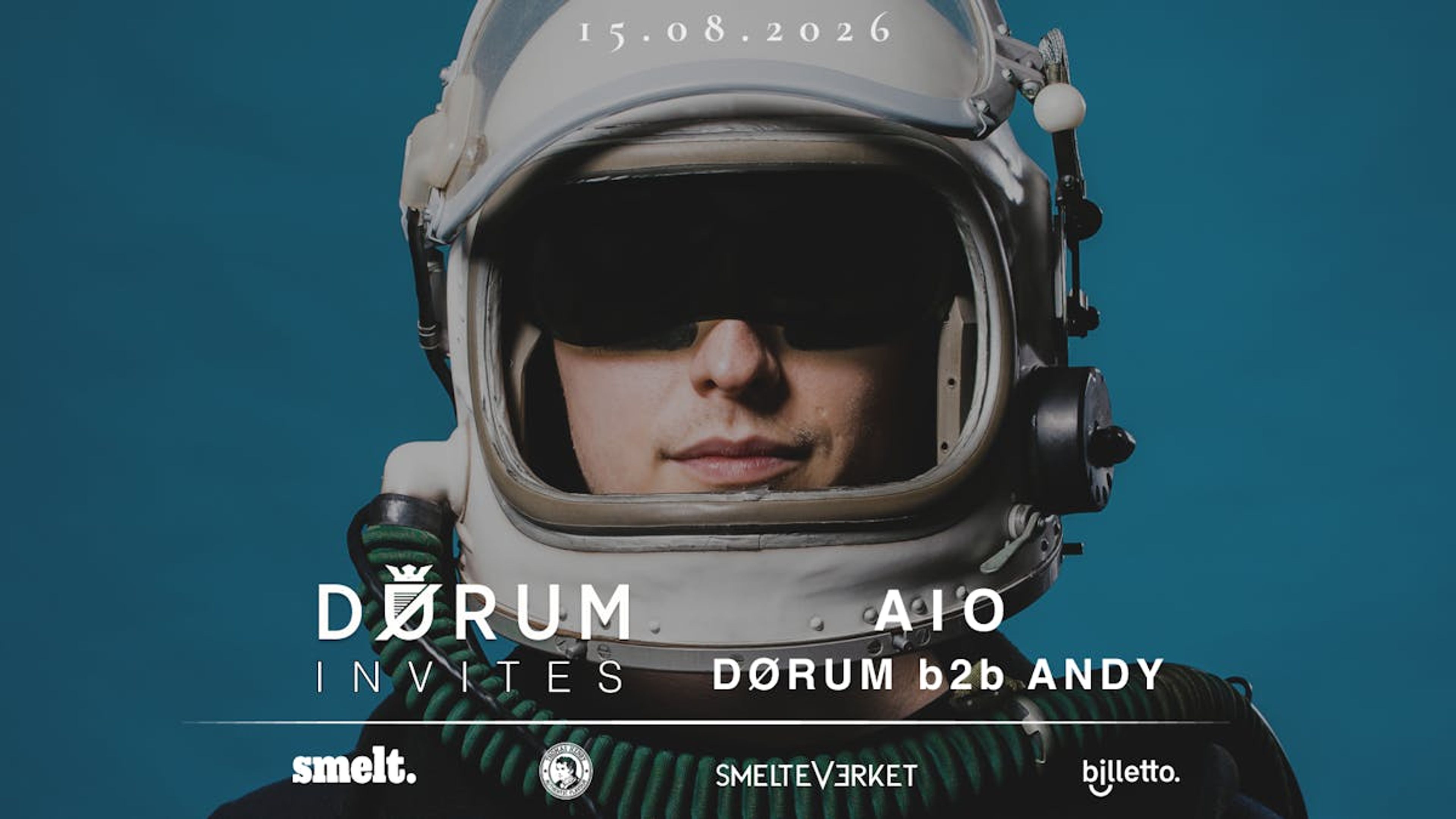 Promotiv grafikk for DØRUM invites. AIO - Smelteverket 2 år!!! 