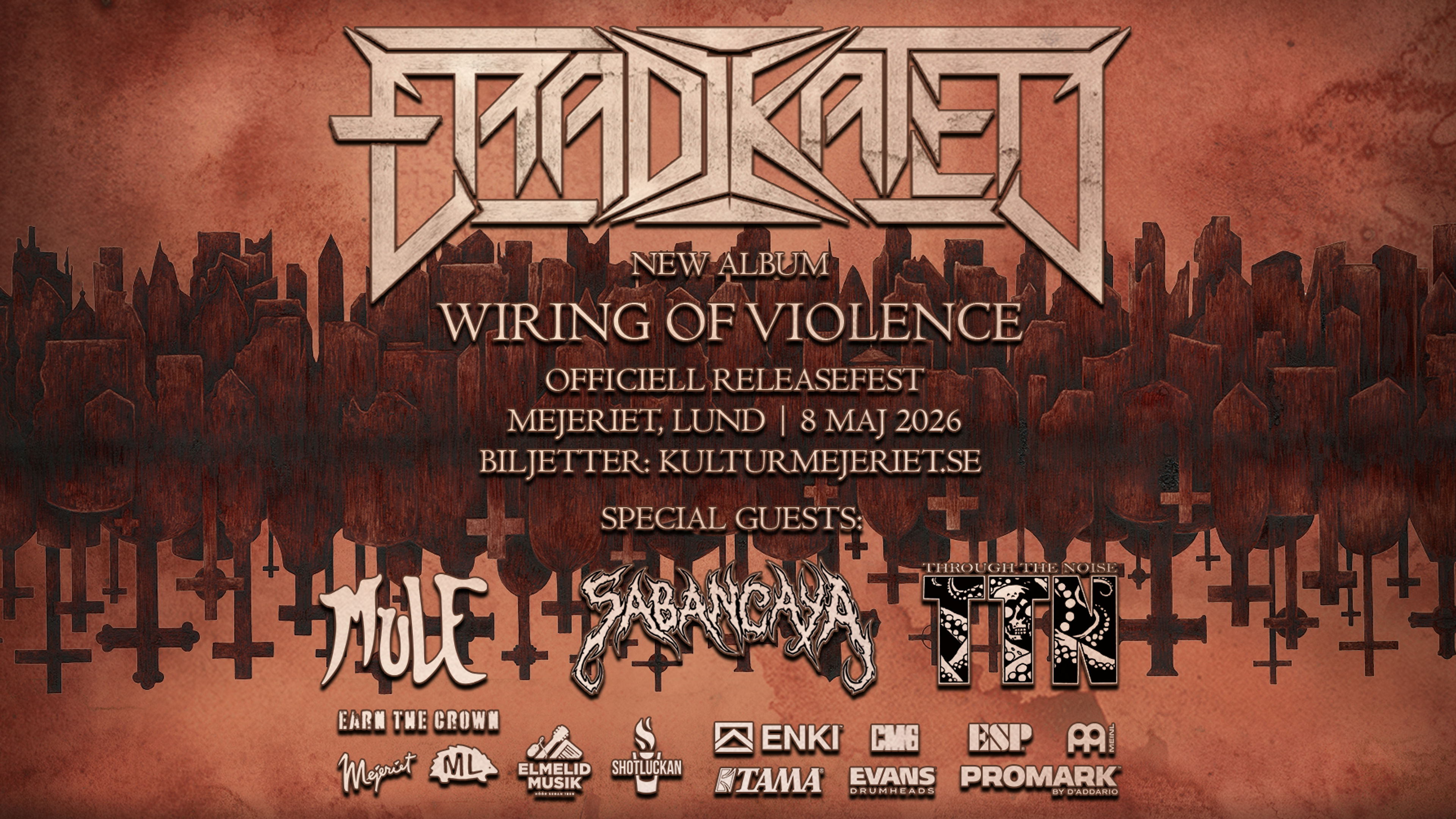 Promotional graphic for Eradikated 
