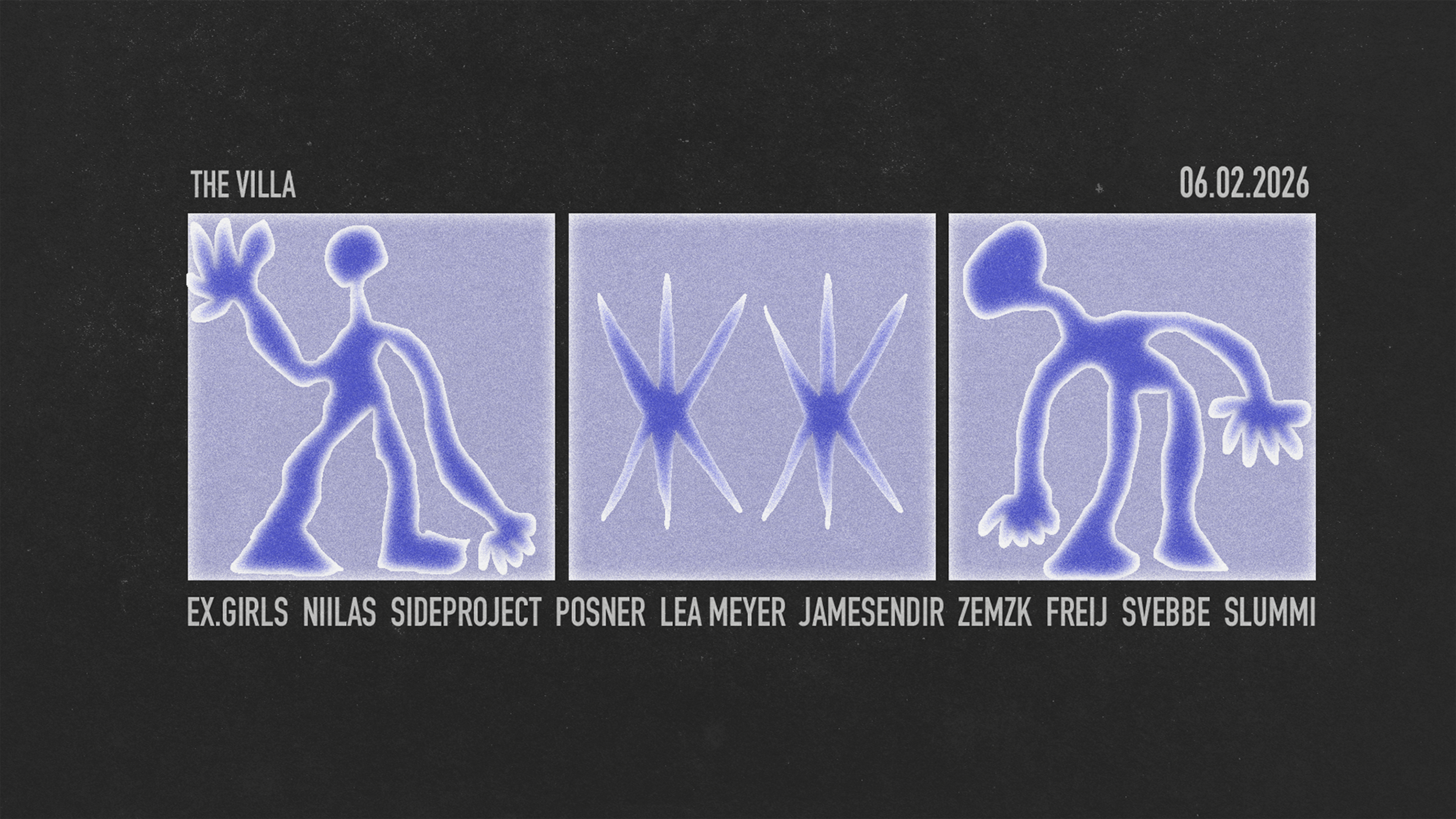 Promotional graphic for ExGirls (IS, Live), Sideproject (IS, Live) ++