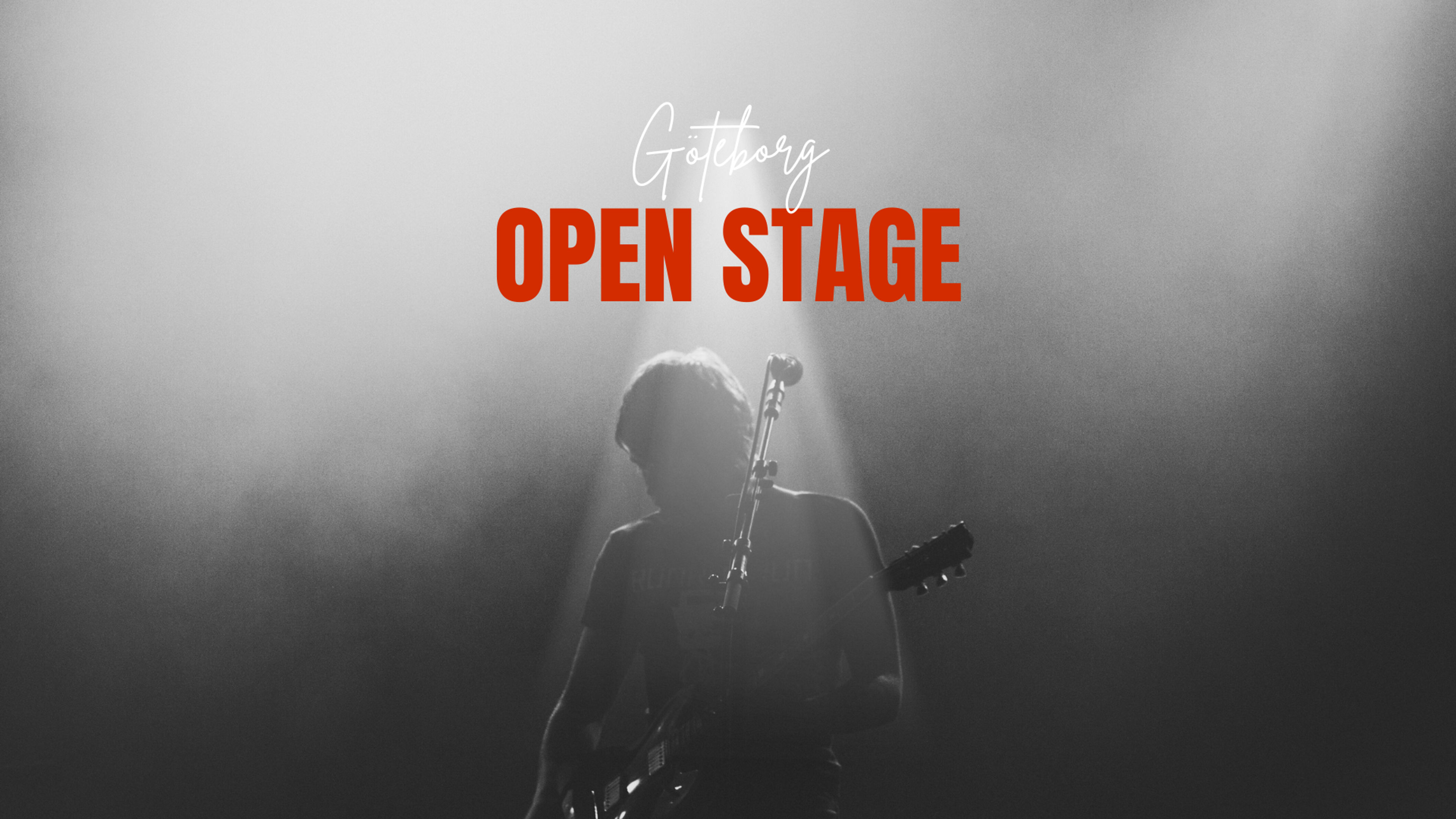 Promotional graphic for Göteborg Open Stage