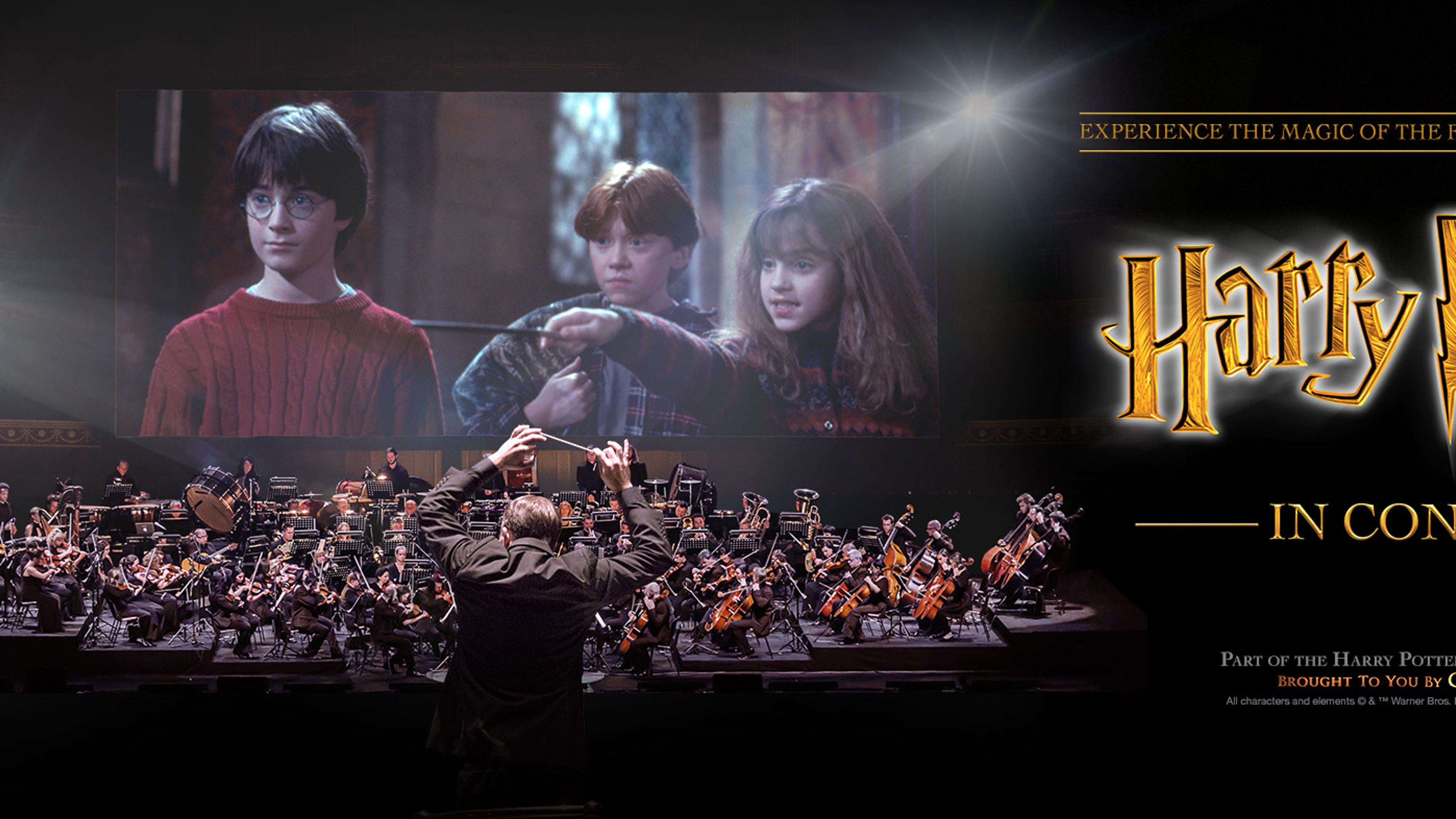 Promotional graphic for Harry Potter og de vises stein™ In Concert - med Stockholm Concert Orchestra live