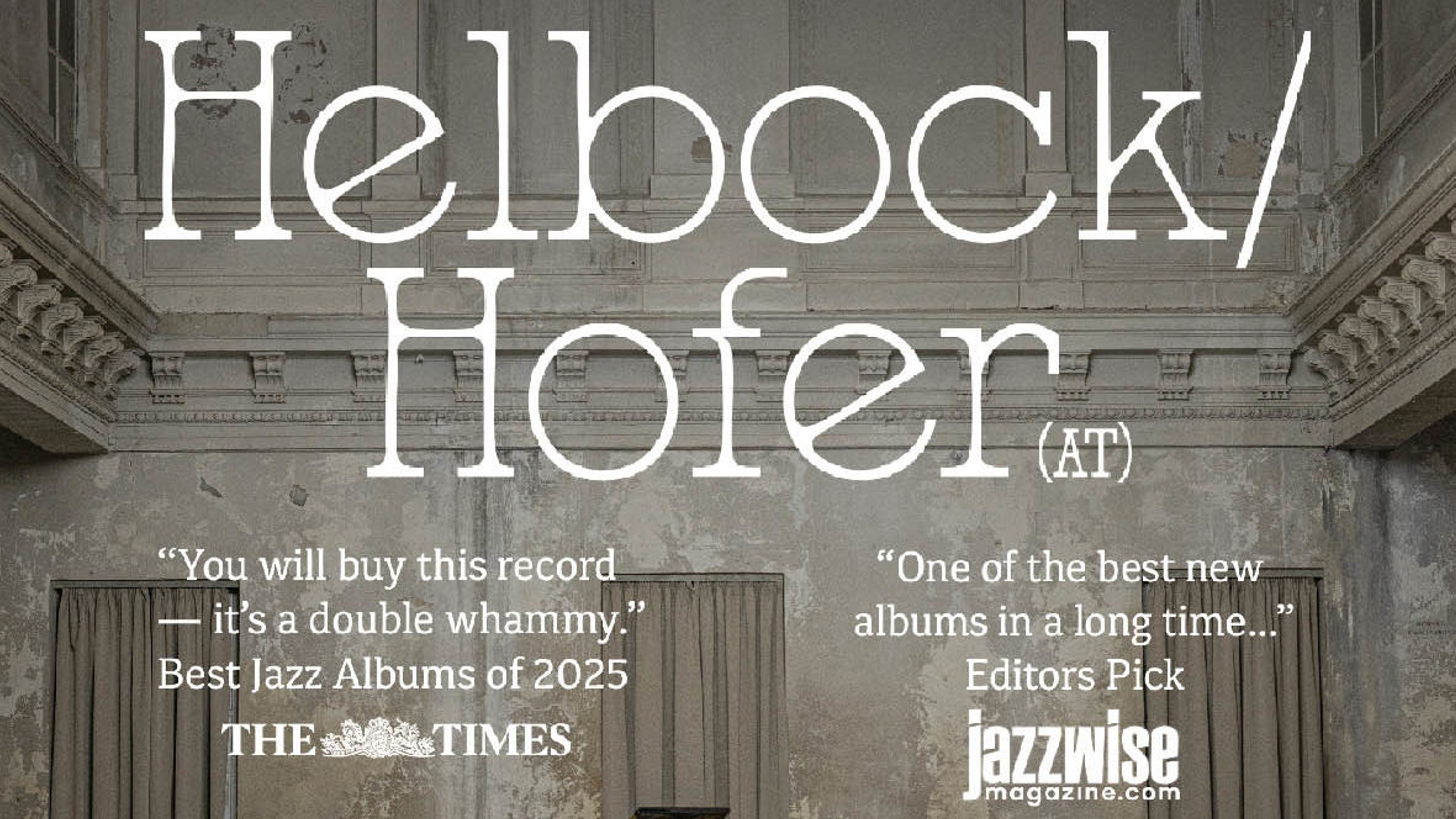 Promotional graphic for Helbock/Hofer (AT)