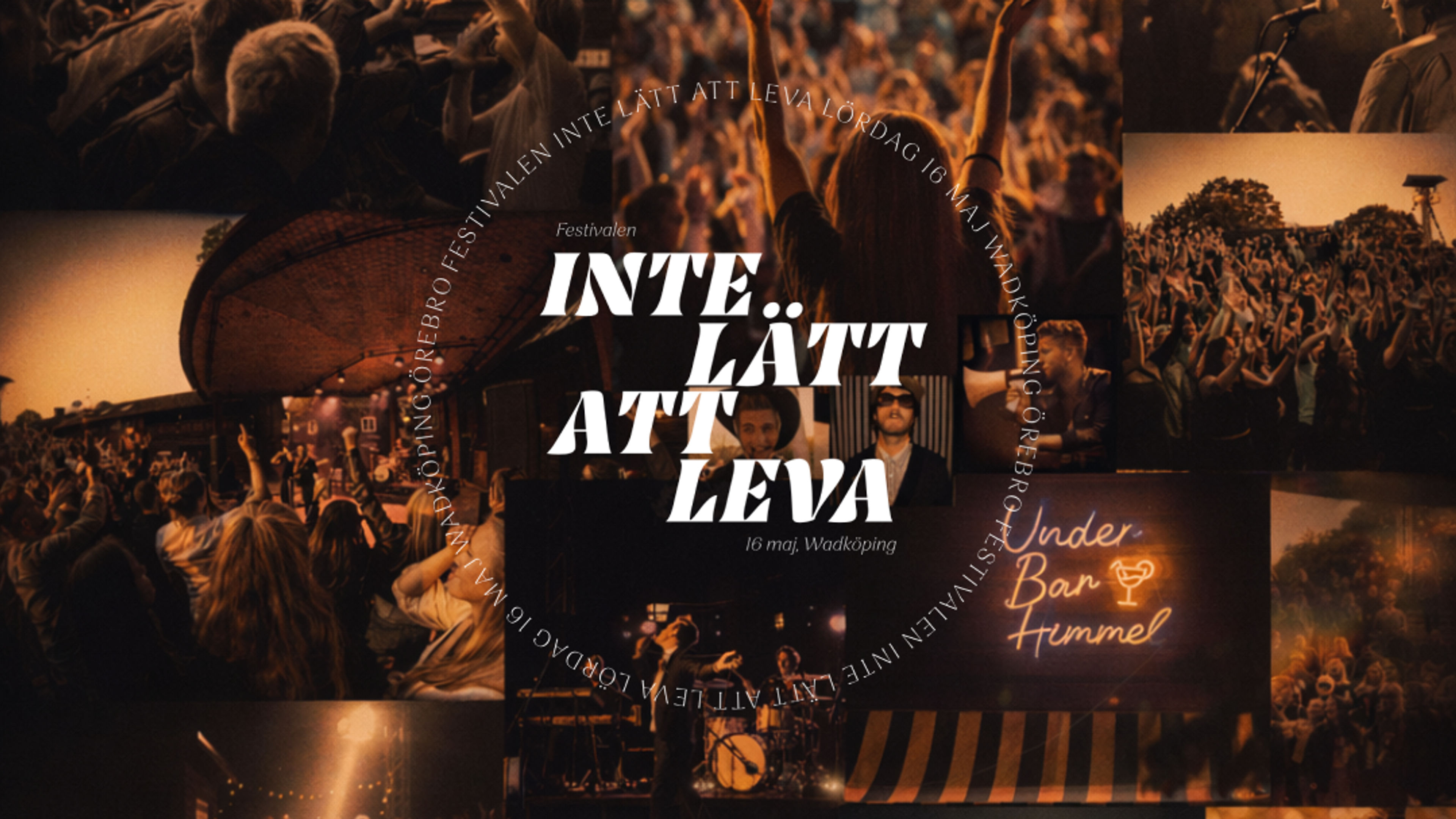 Promotional graphic for Inte Lätt Att Leva Festival 2026