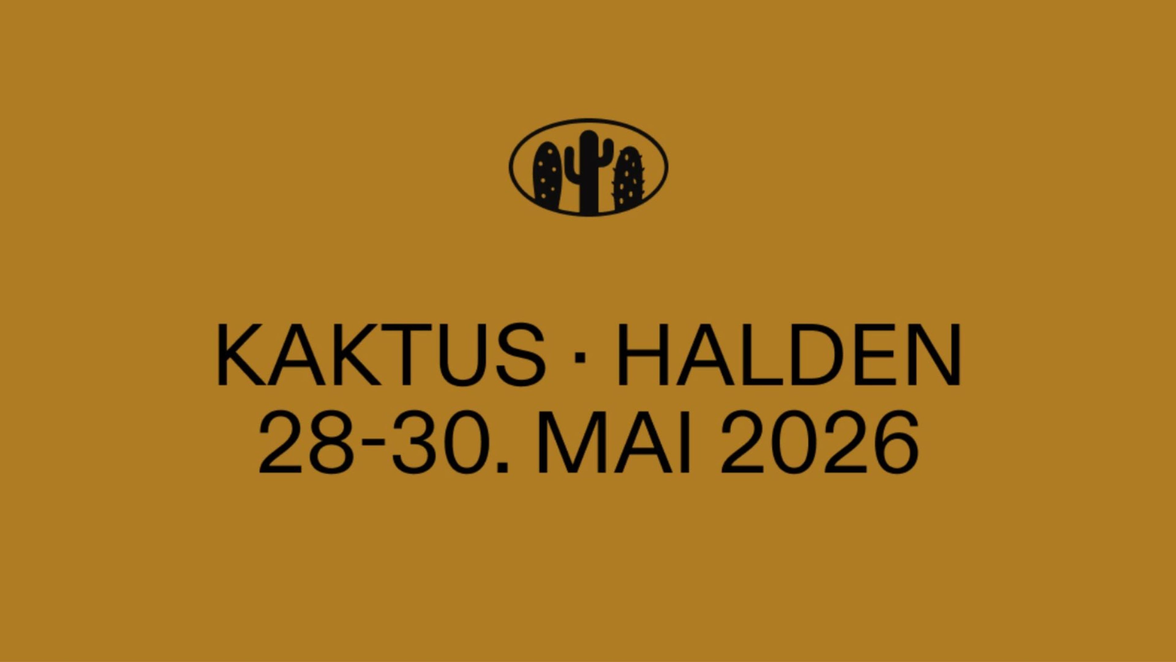 Promotiv grafikk for Kaktusfestivalen