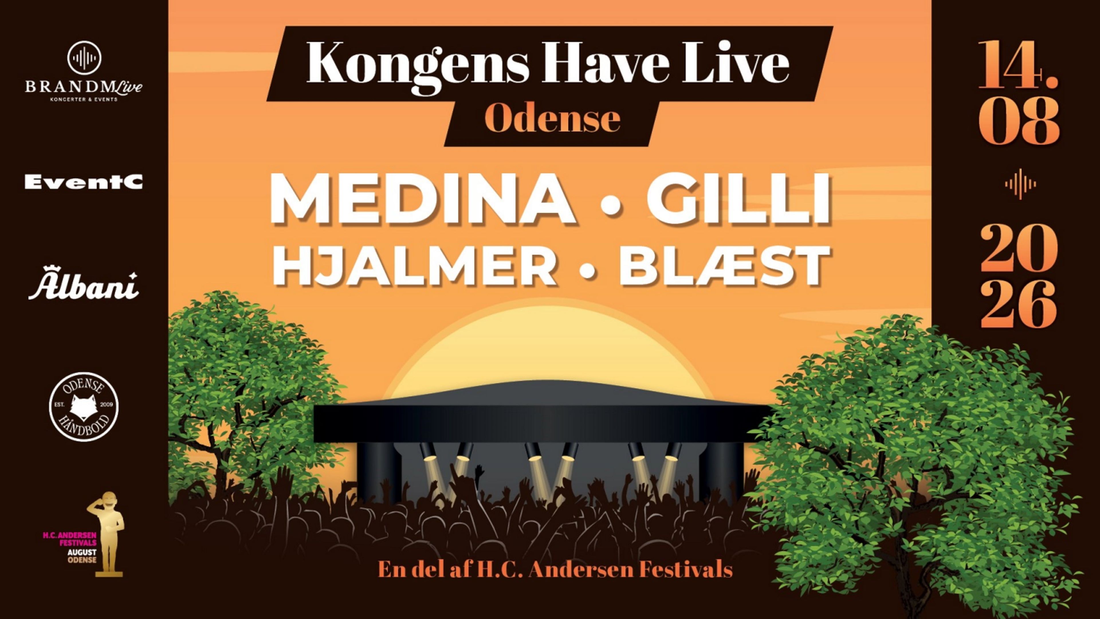 Promotional graphic for Kongens Have Live '26