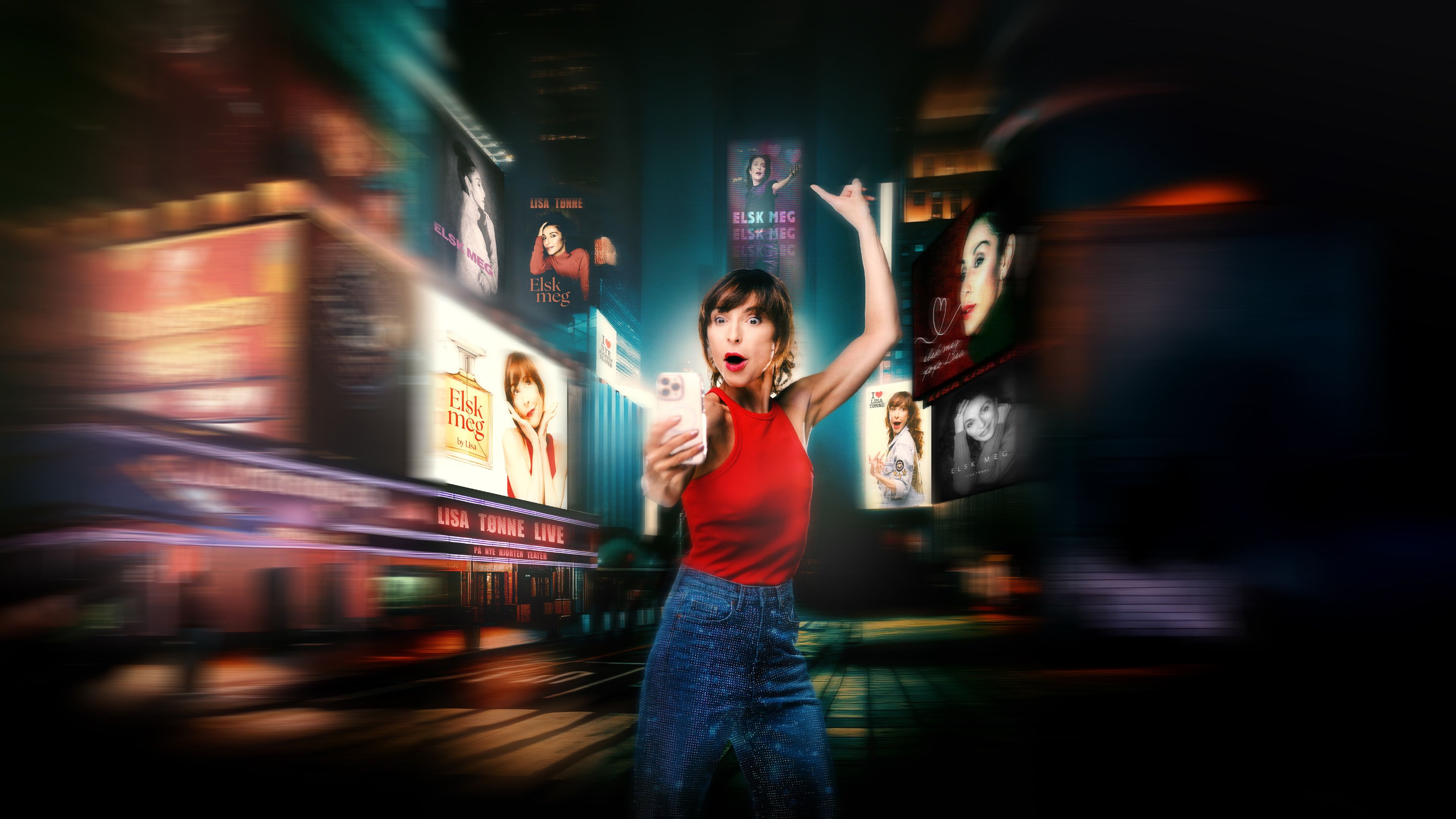 Promotional graphic for Lisa Tønne - Elsk meg i plenum